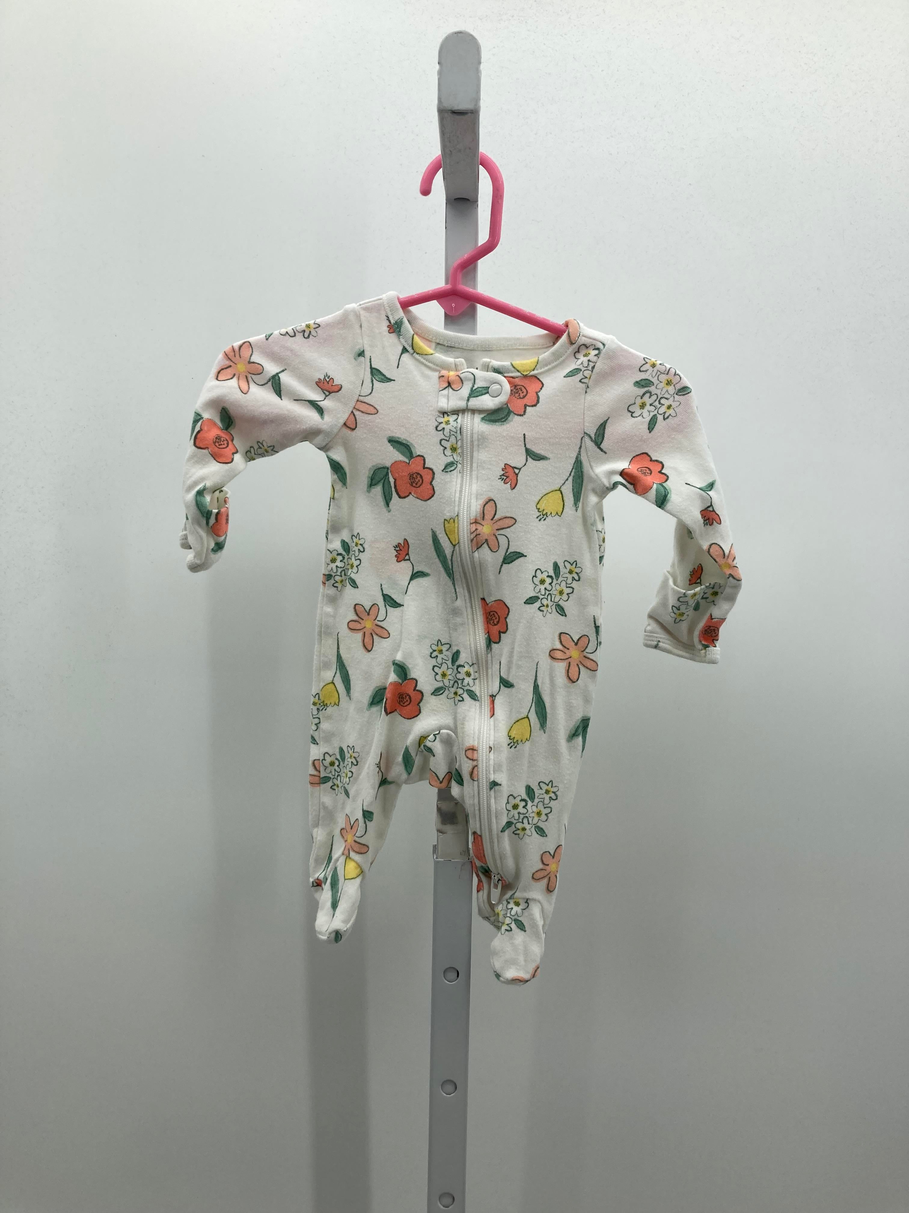 Carters Size Newborn Girls Long Slv. Romper