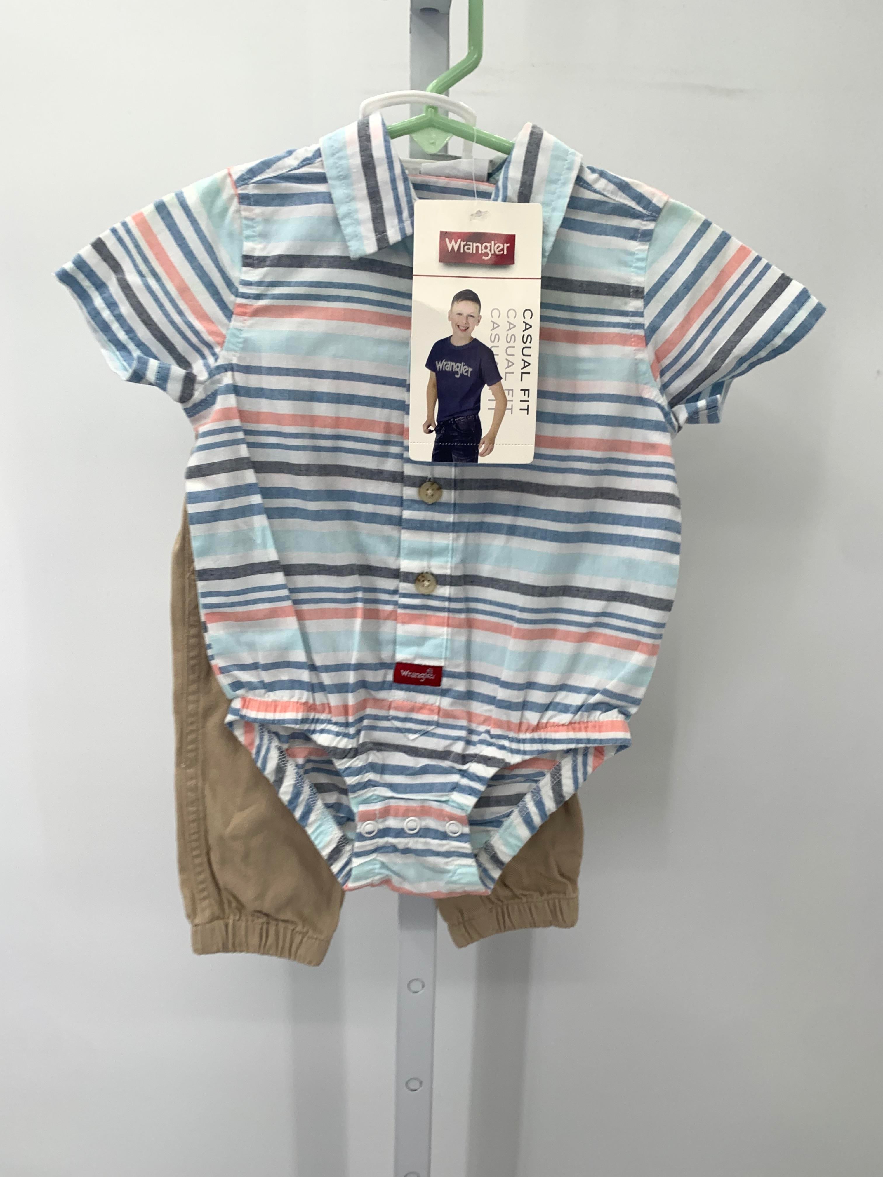 STRIPE SHIRT TAN PANTS