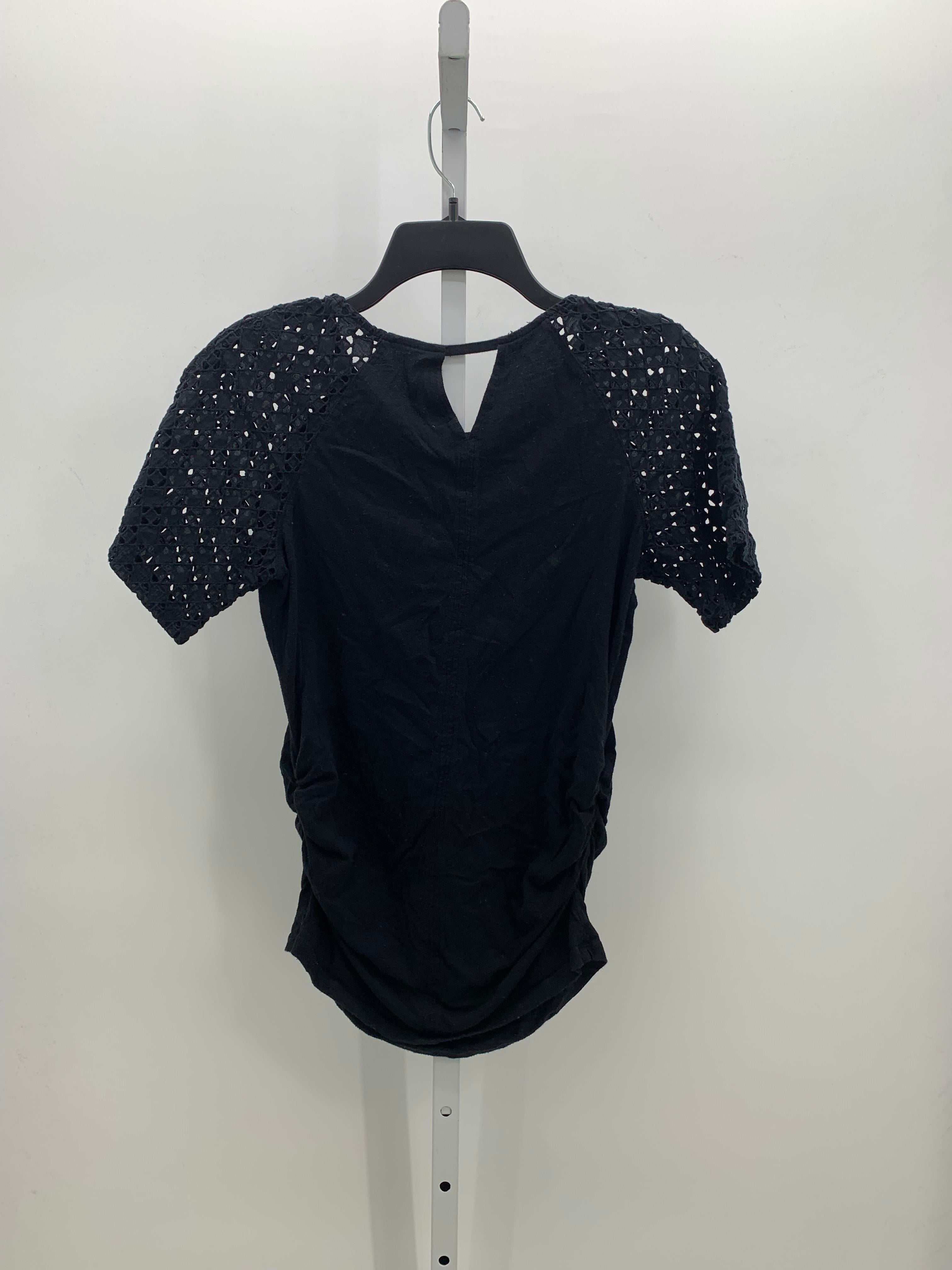 Old Navy Black Size Small Maternity Short Sleeve Shirt