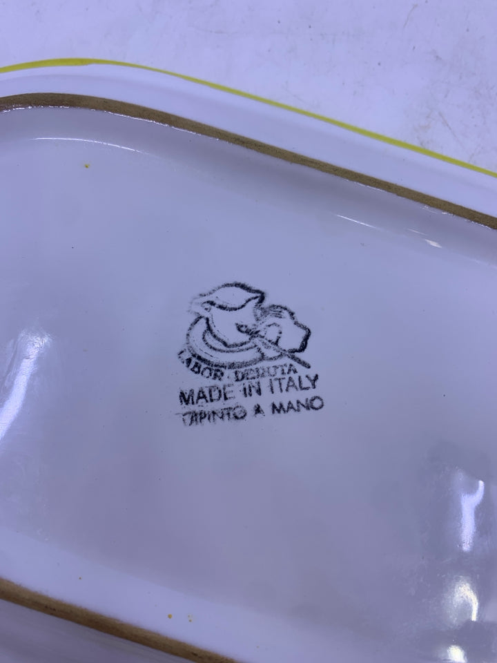 BUTTER DISH MADE IN ITALY.