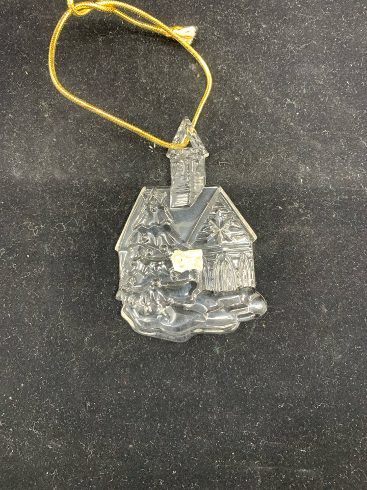 MIKASA HOUSE CRYSTAL ORNAMENT.