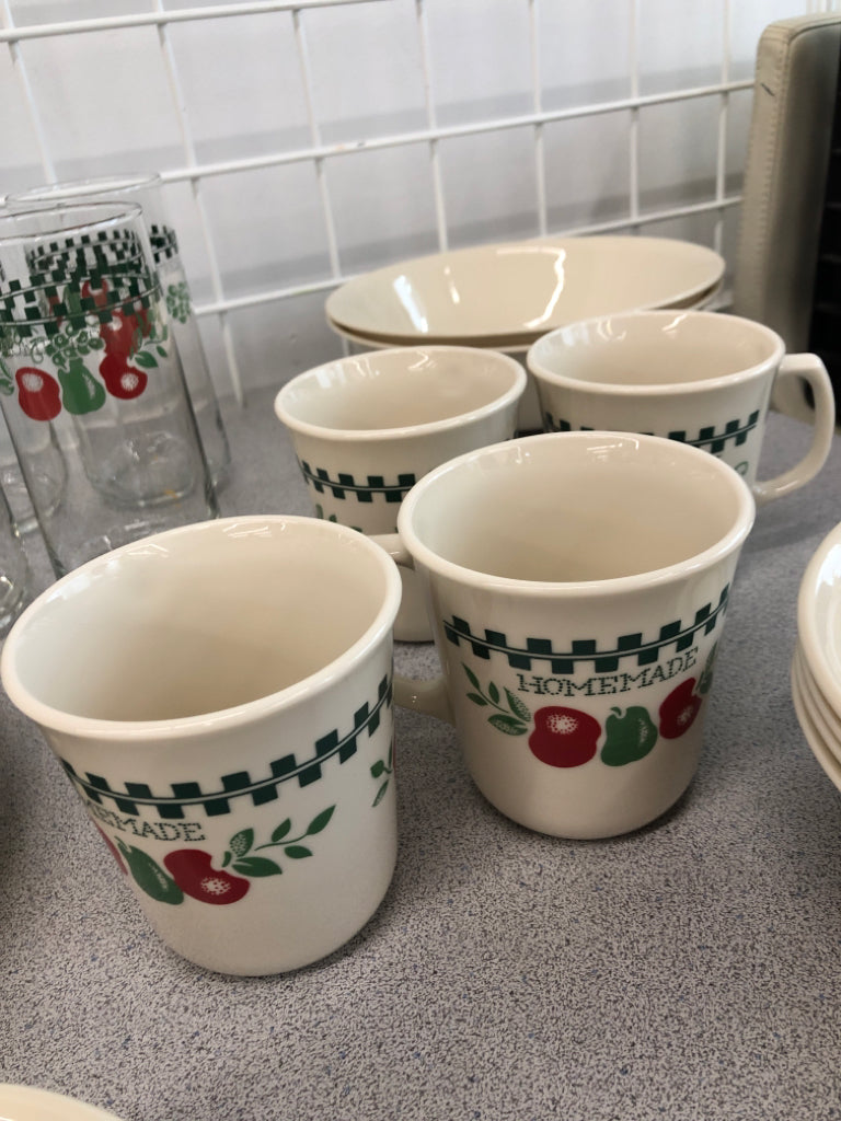 40PC FARM FRESH DISH SET - SRVC FOR 4.