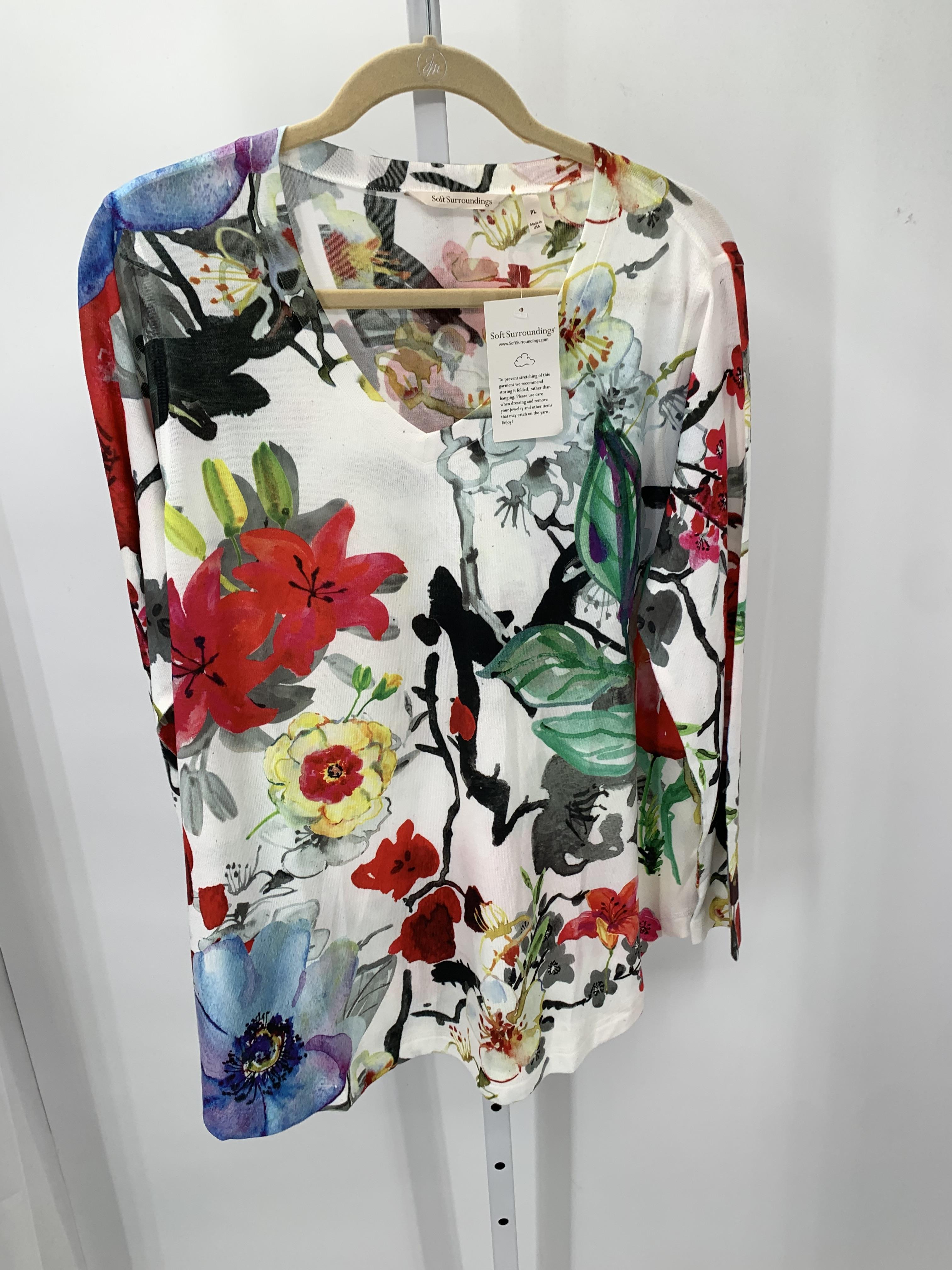 Soft Surroundings Size Large Petite Petite Long Slv Sweater
