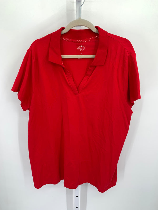 St. Johns Bay Size 2X Womens Short Sleeve Shirt