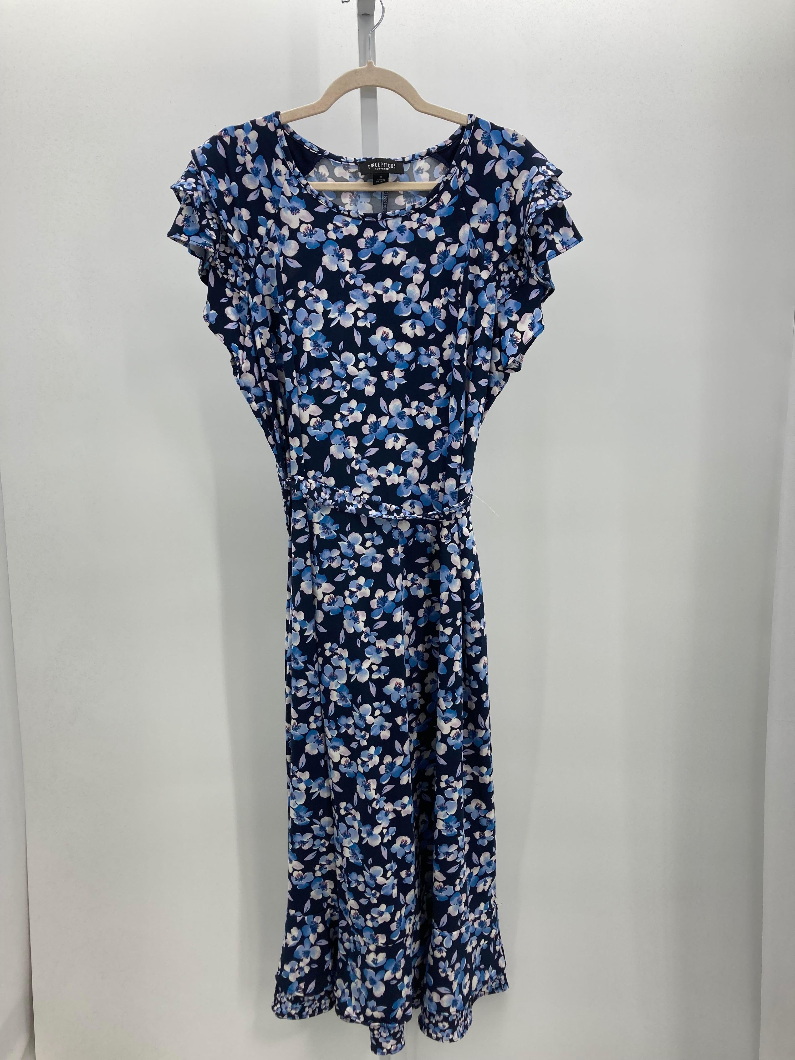 Perception Size Extra Large Misses Short Sleeve Dress