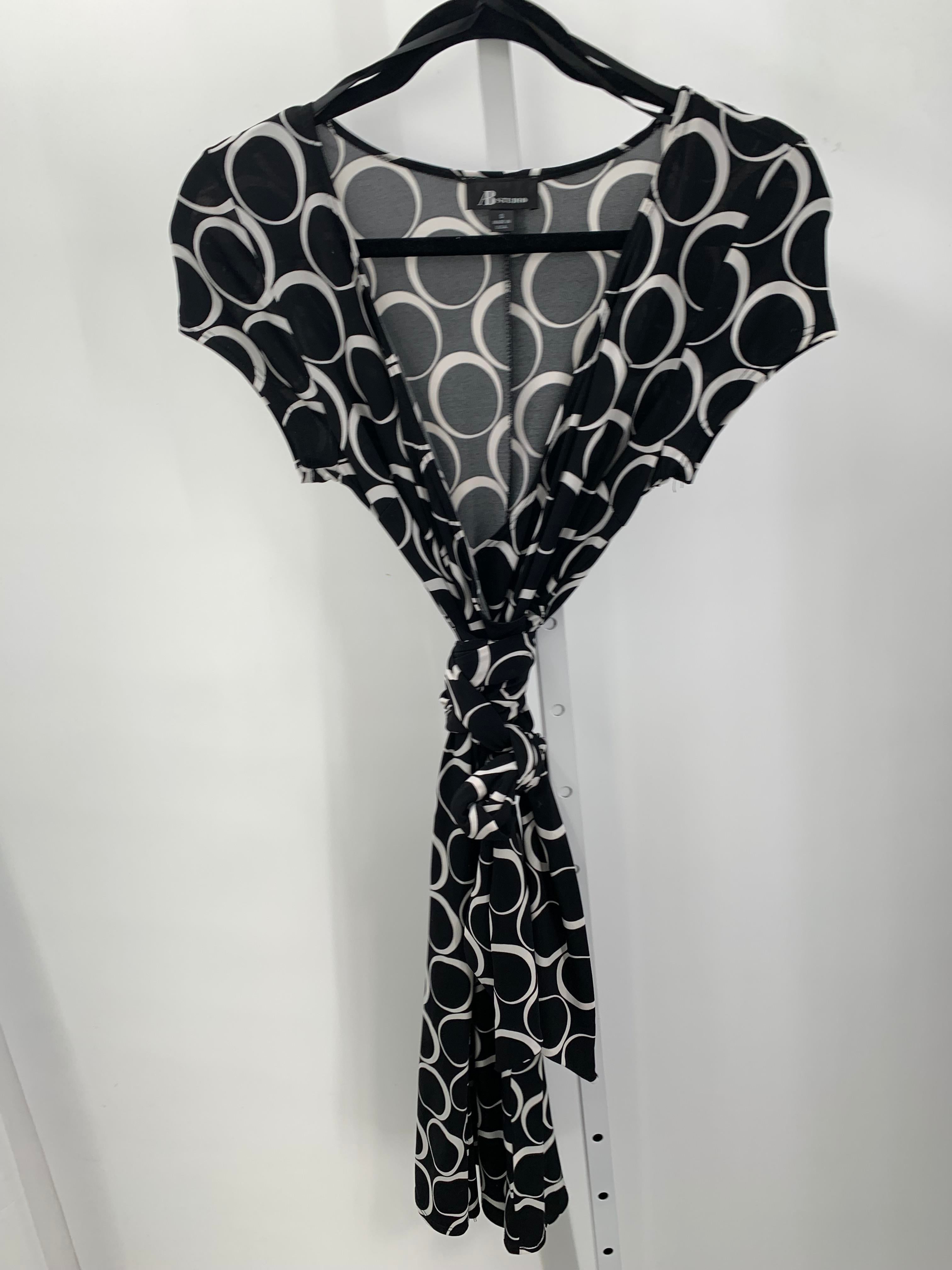 Ab Studio Size Small Misses Short Sleeve Dress