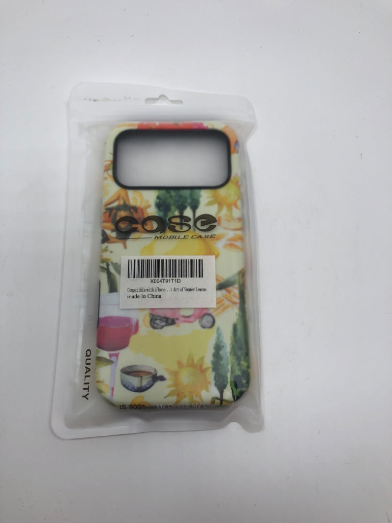 NIP ART OF SUMMER LEMONS JELLY PHONE CASE.