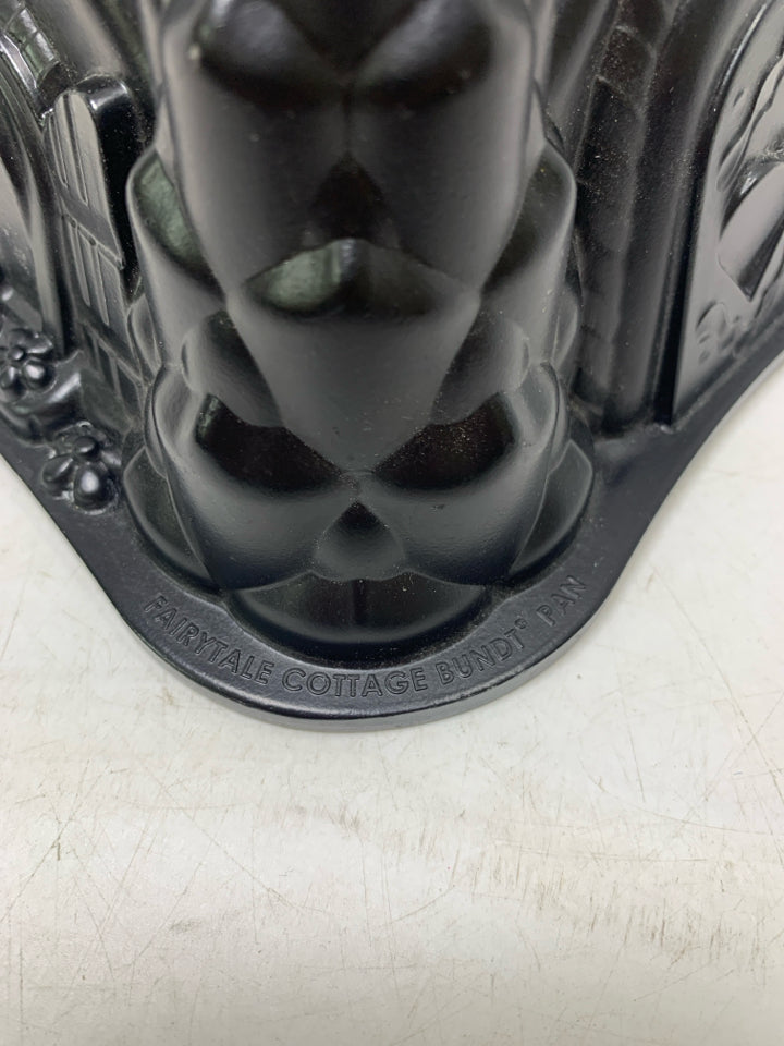 METAL FAIRYTALE COTTAGE BUNDT PAN.