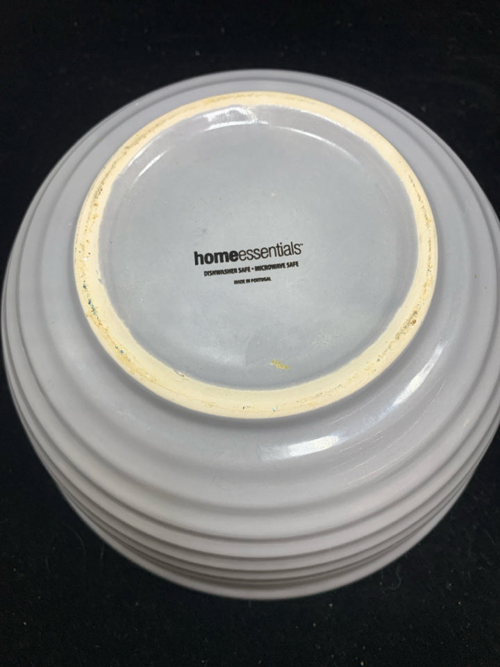 GRAY CERAMIC BOWL.