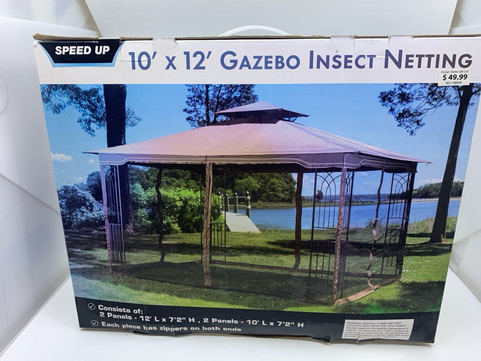 NIB 10" X 12" GAZEBO INSECT NETTING