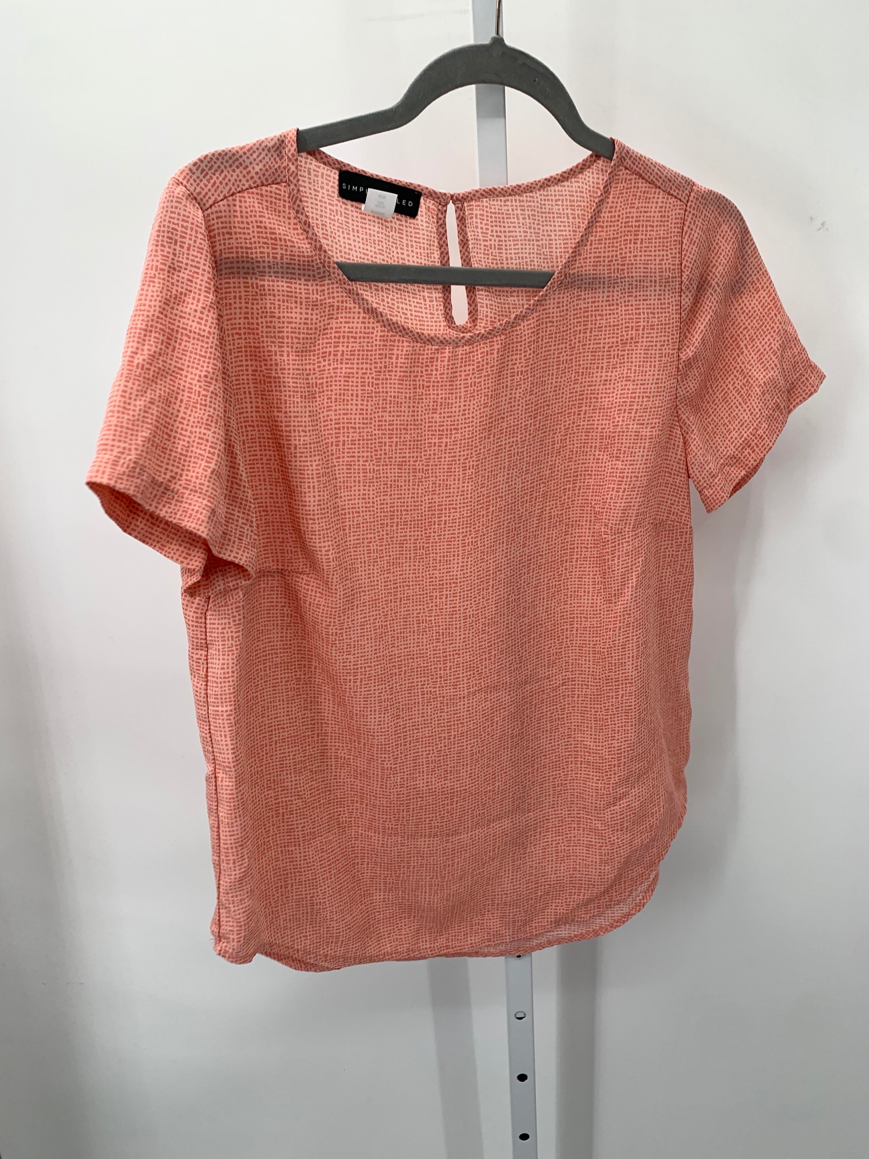 Simply Styled Size Medium Misses Short Sleeve Shirt