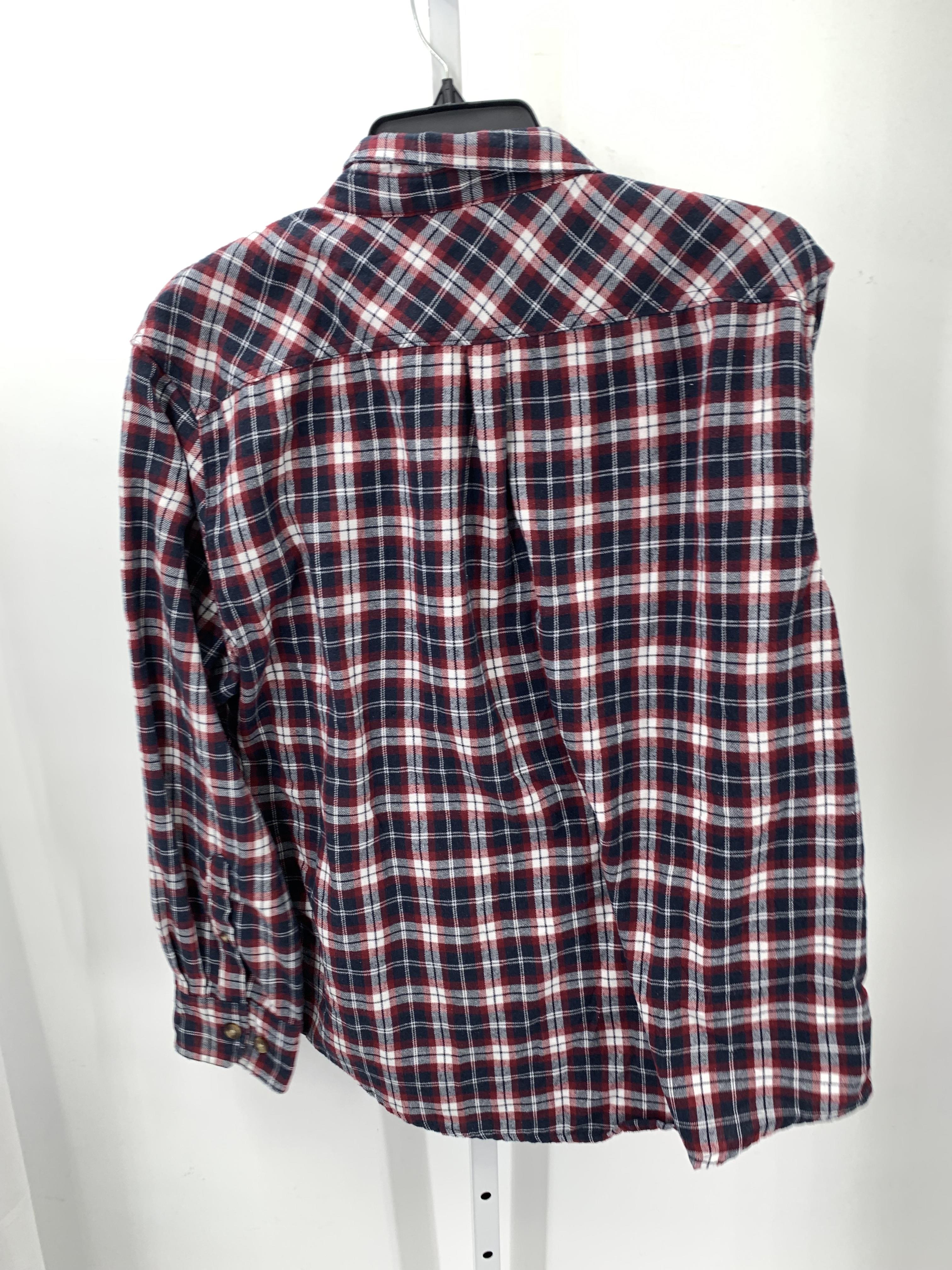 BLUE WHITE PLAID BTN DOWN