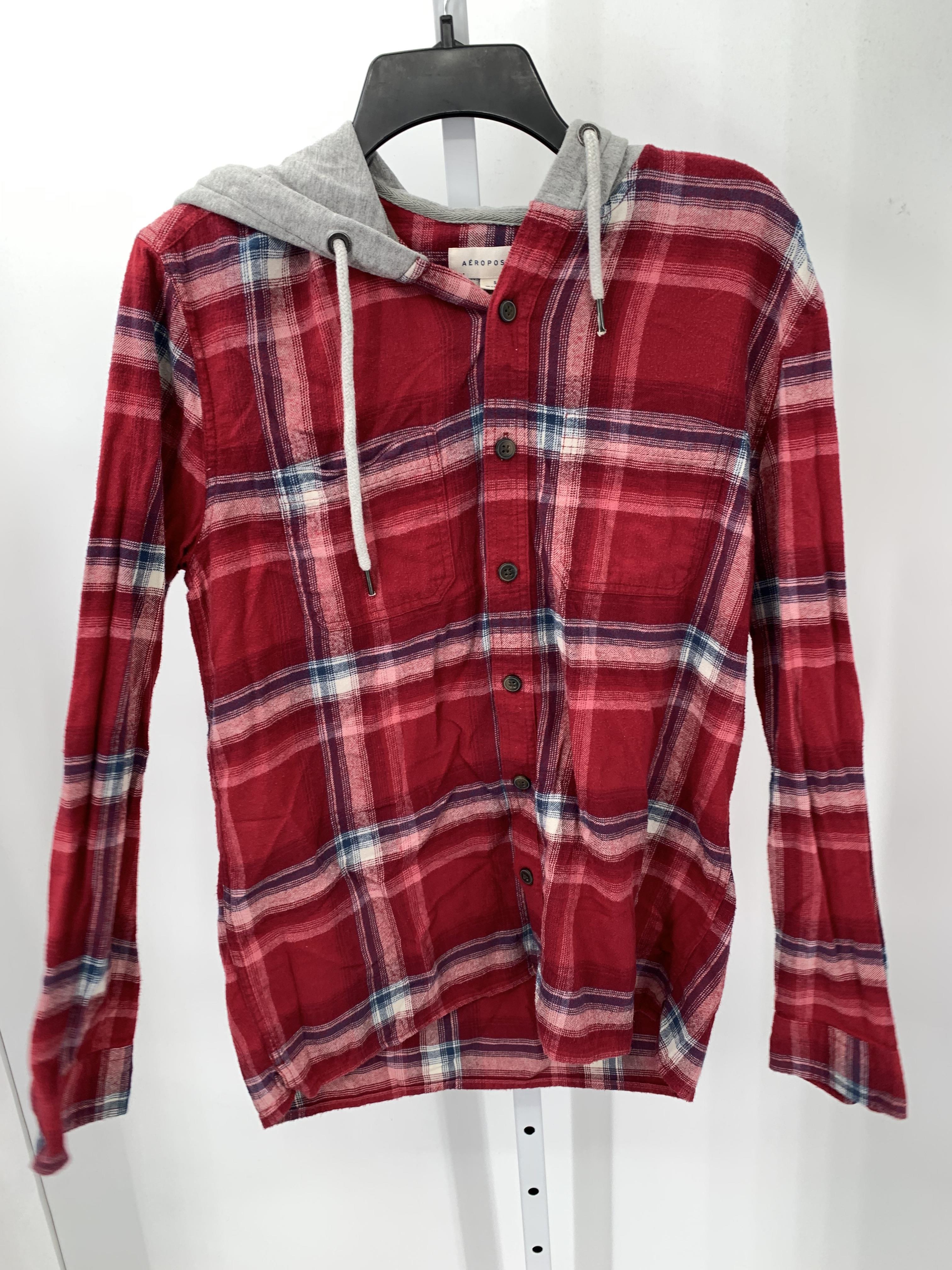 HOODED PLAID BTN DOWN