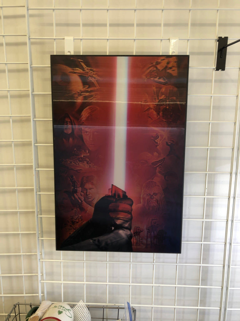 HOLOGRAPHIC STAR WARS WALL ART.