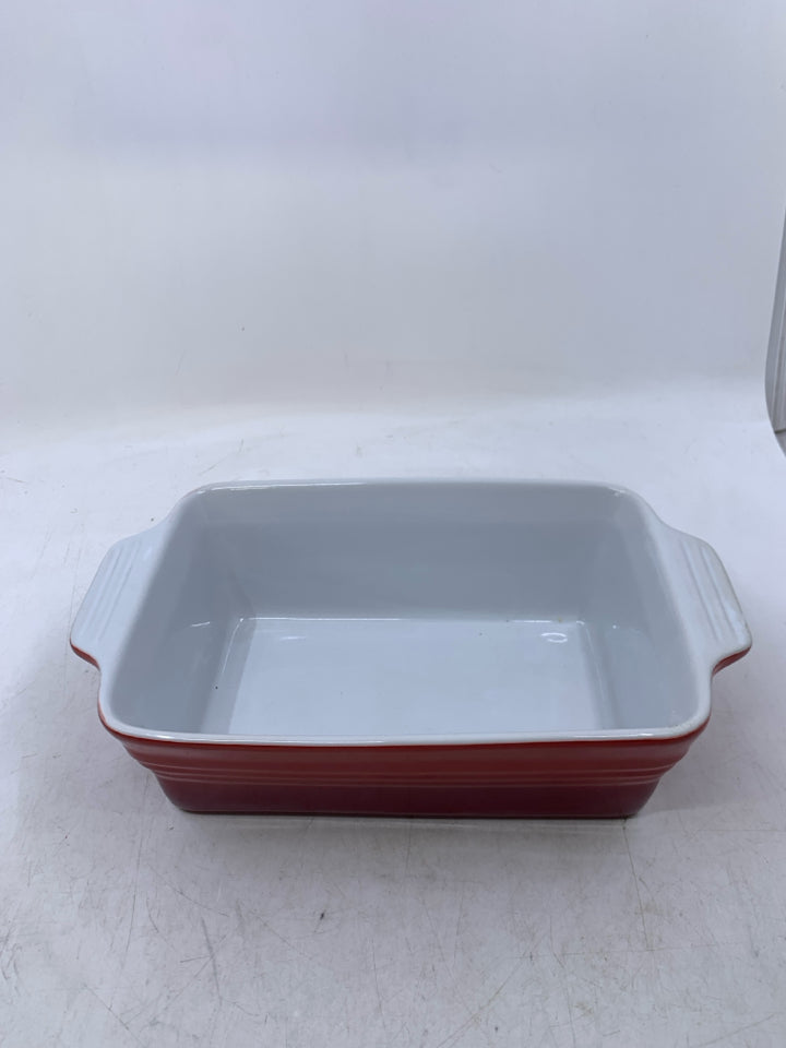 RED OMBRE LARGE LOAF PAN.