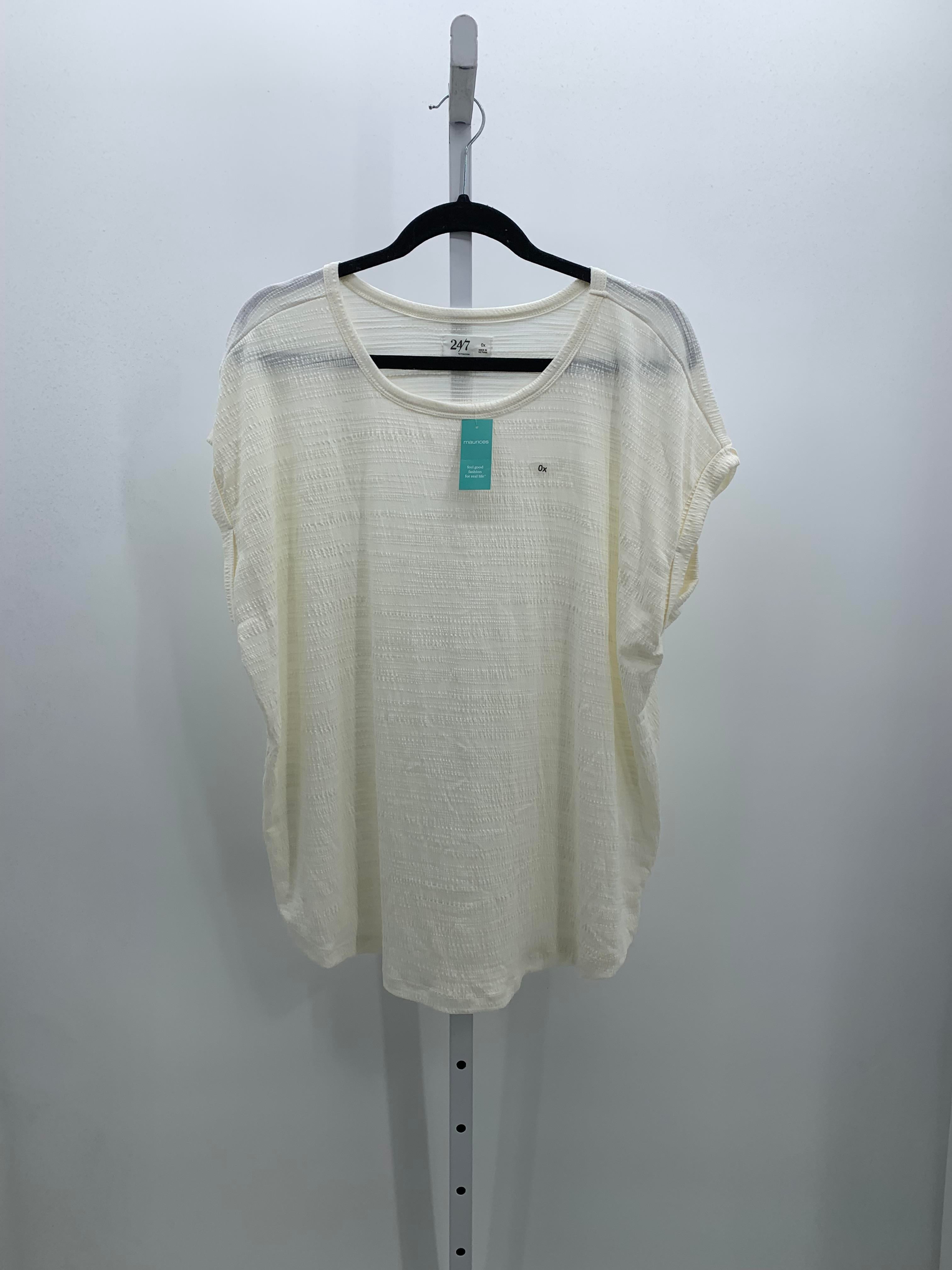 Maurices Size 0X Womens Short Sleeve Shirt