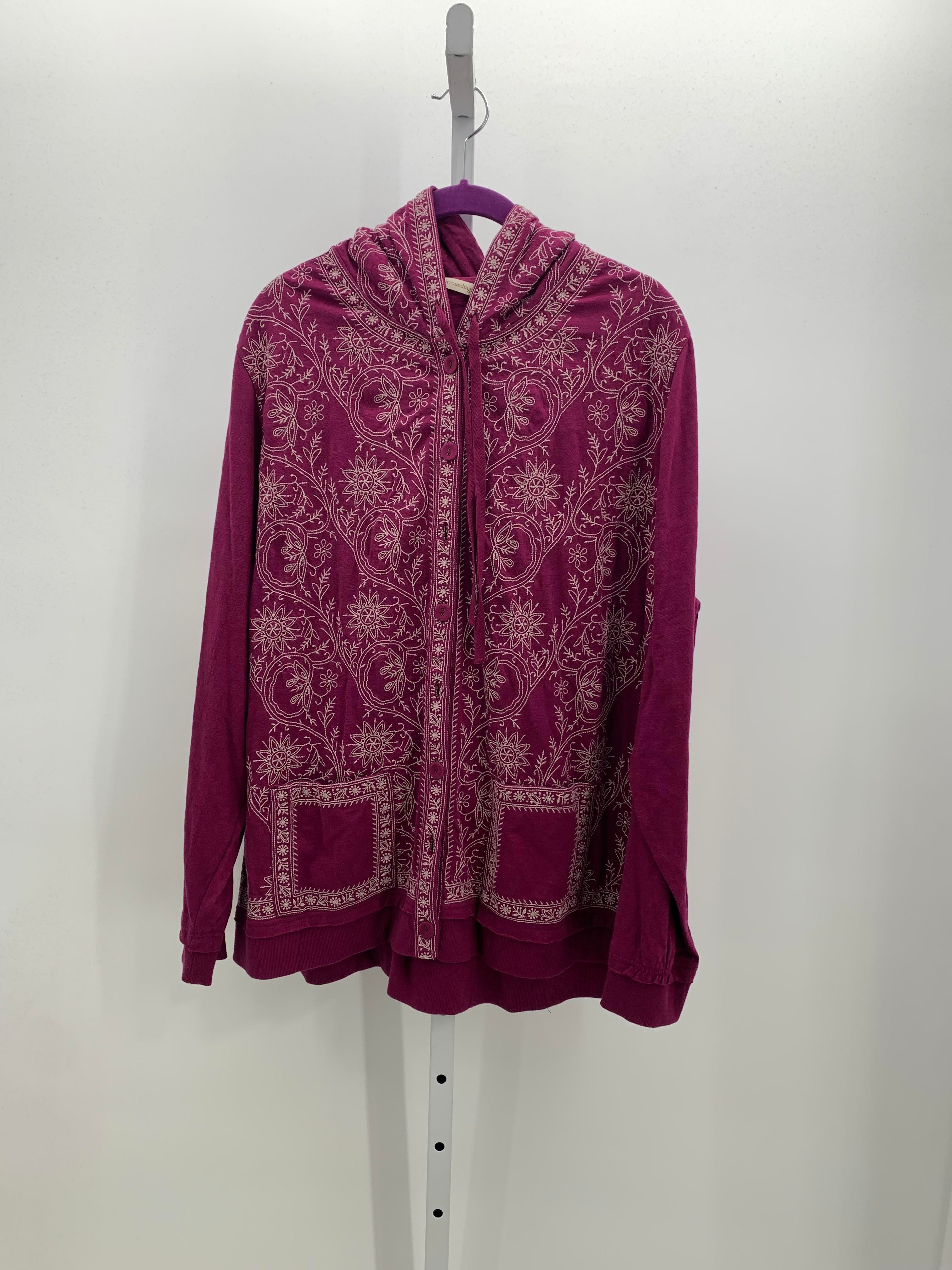 Soft Surroundings Size 1X Womens Sweat Jacket
