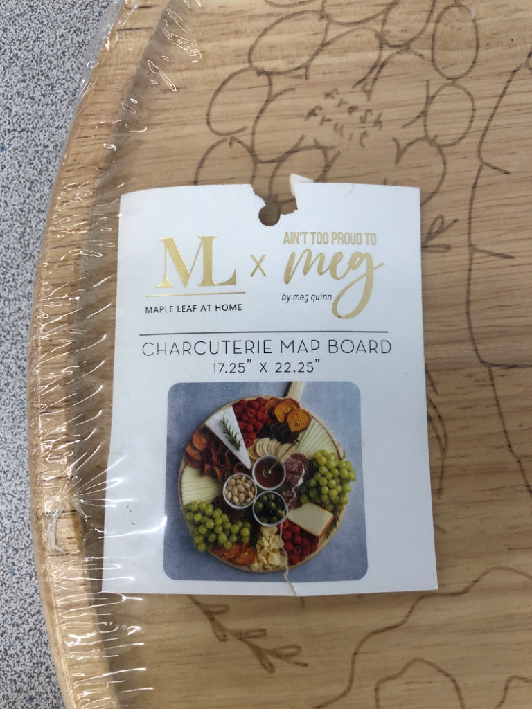 NIP CHARCUTERIE MAP BOARD - ML X MEG.