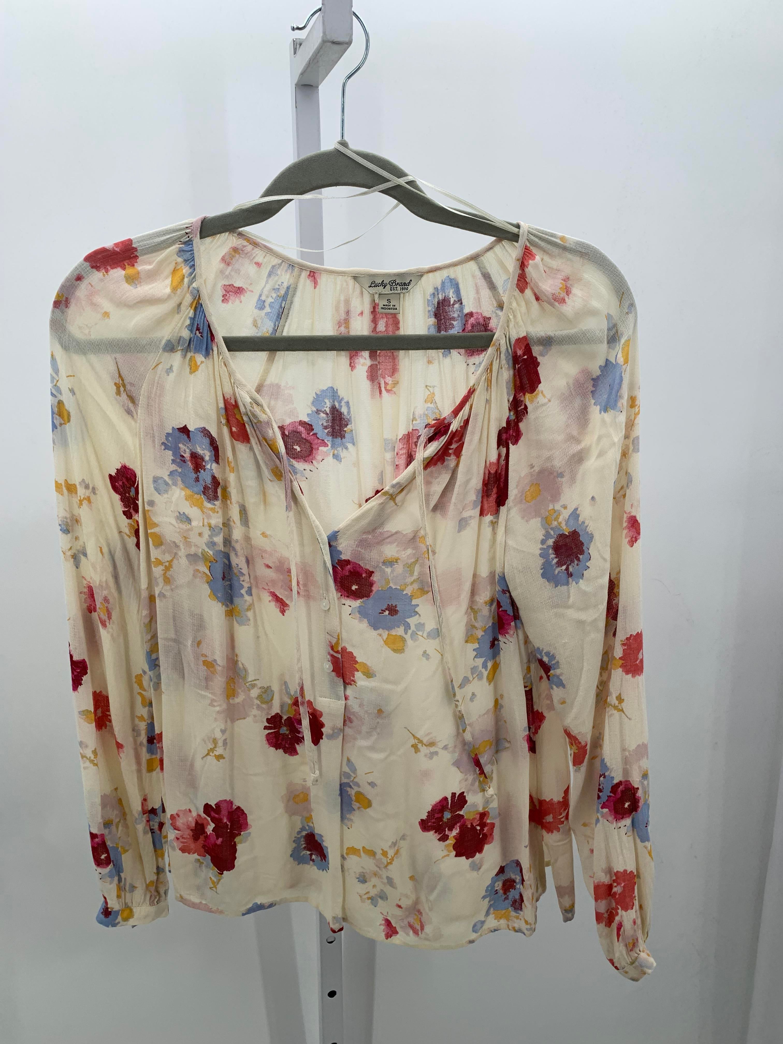 Lucky Brand Size Small Misses Long Sleeve Shirt