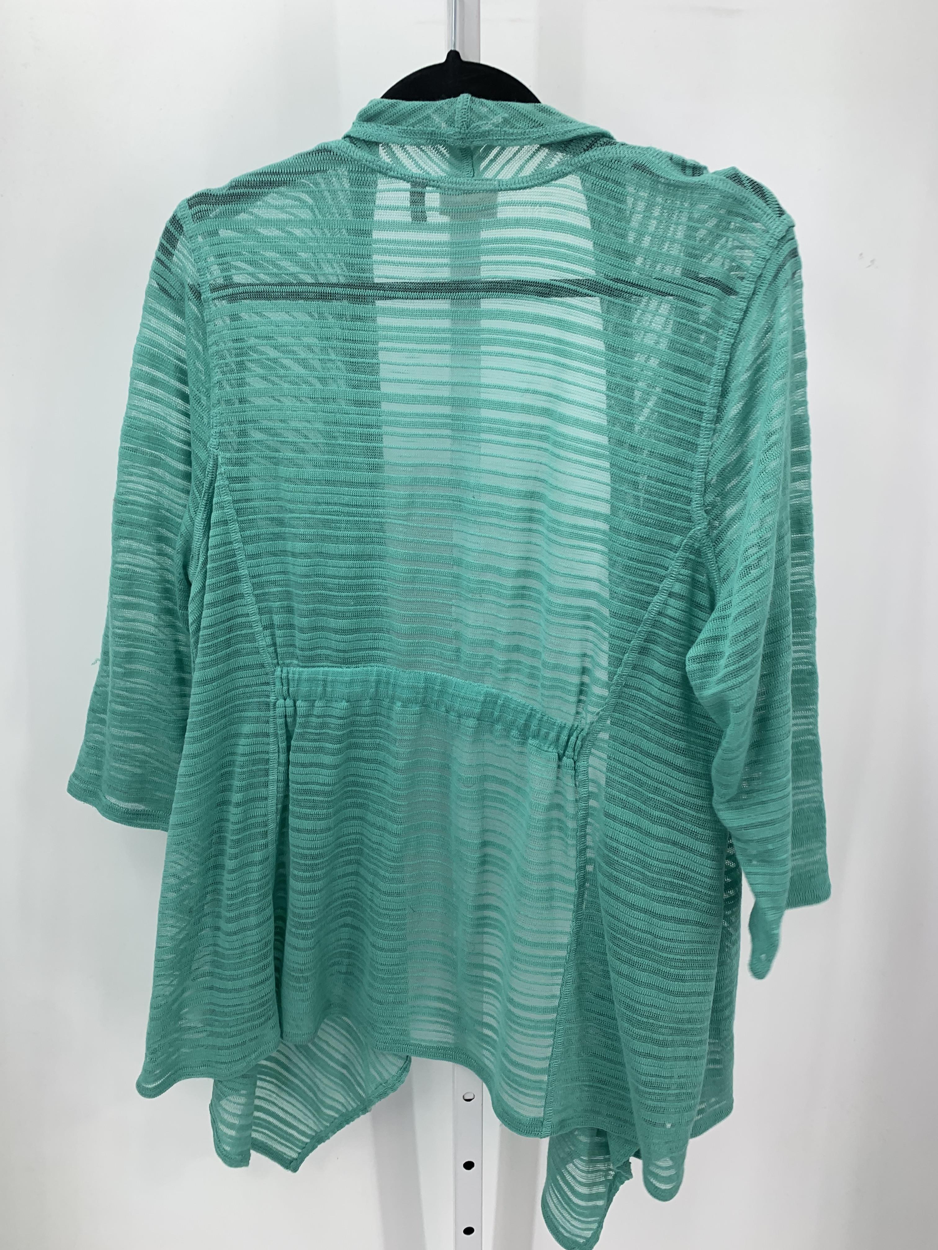 LOGO Size 1X Womens Cardigan