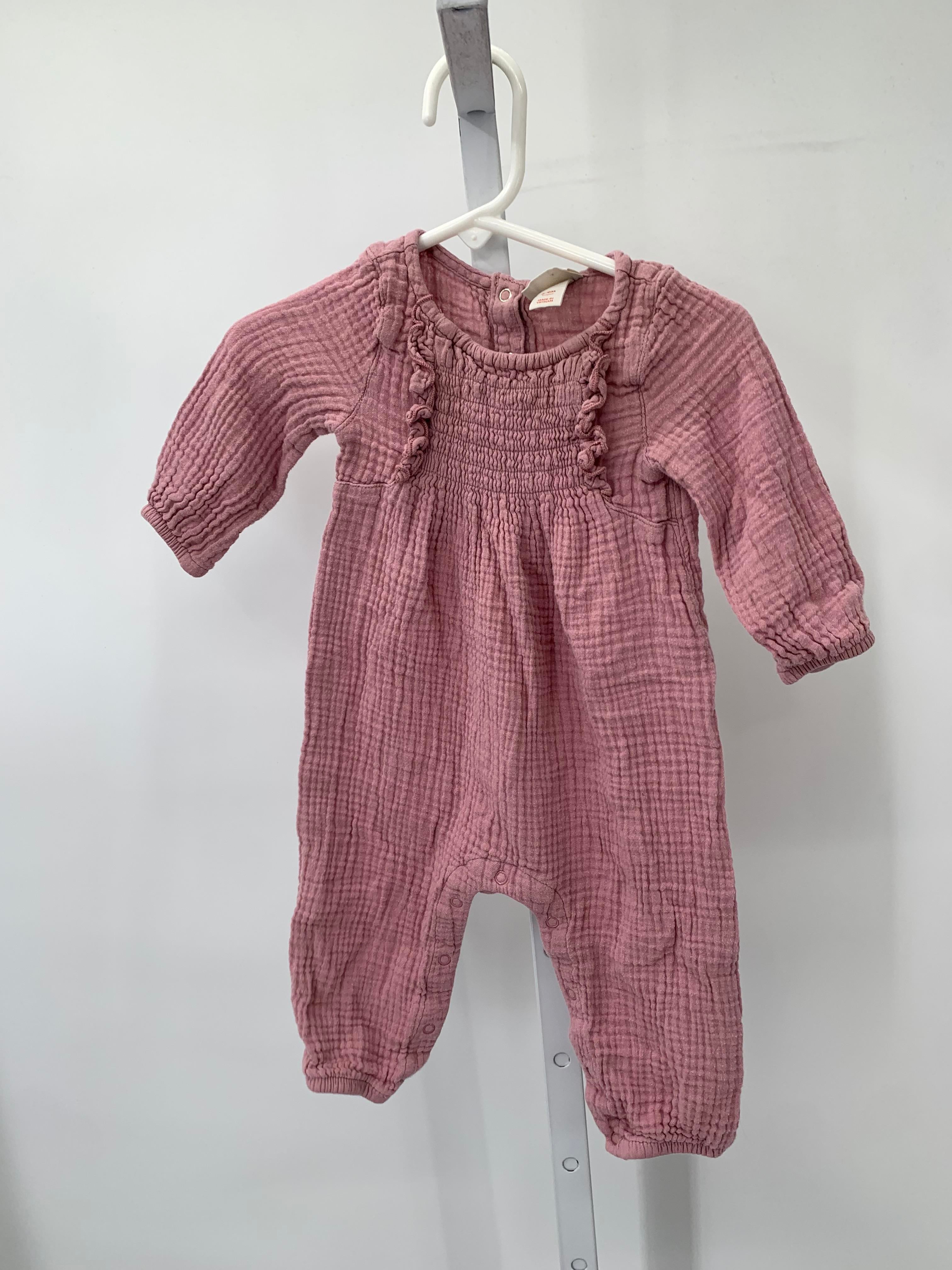Cat & Jack Size 6-9 mon Girls Long Slv. Romper
