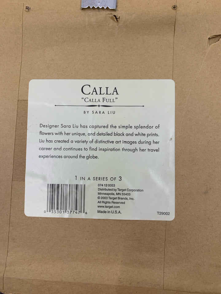 FRAMED CALLA LILY PRINT.