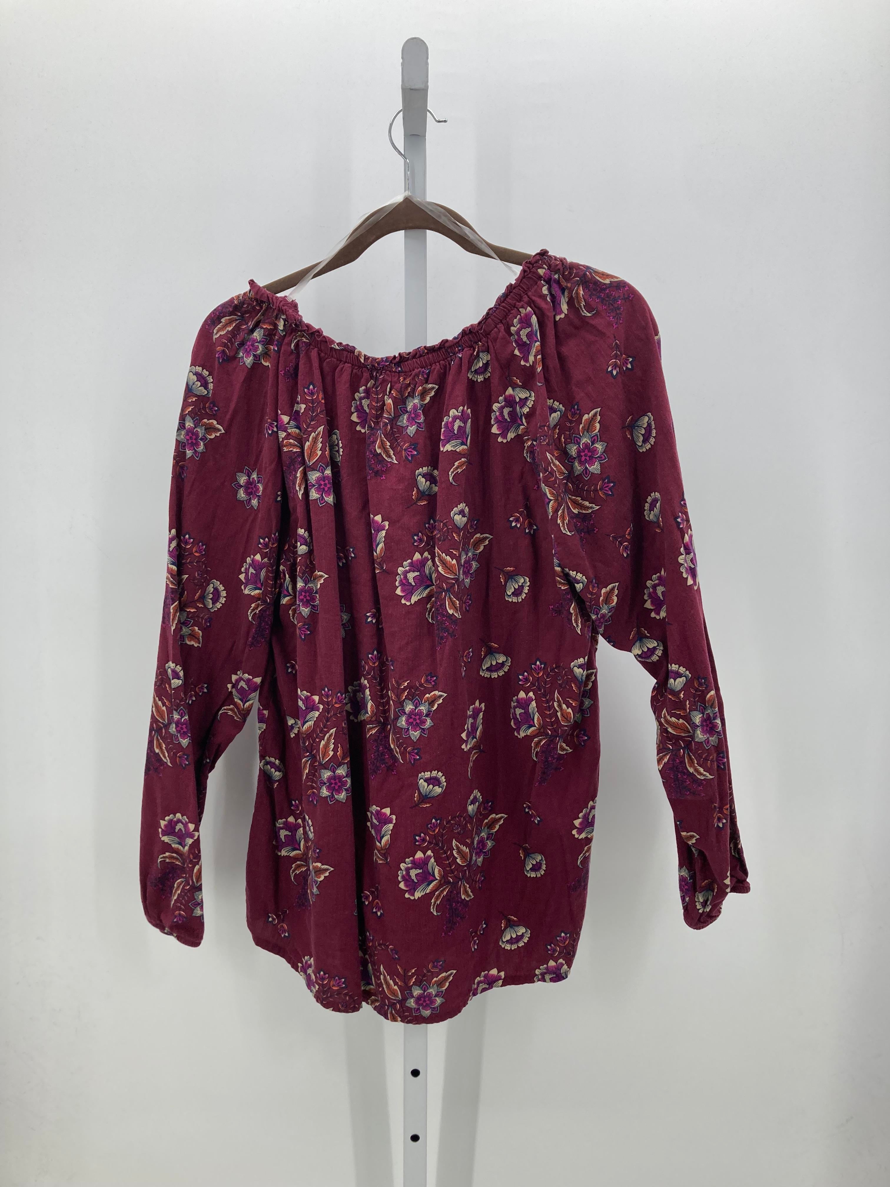 St. Johns Bay Size Extra Large Misses Long Sleeve Shirt
