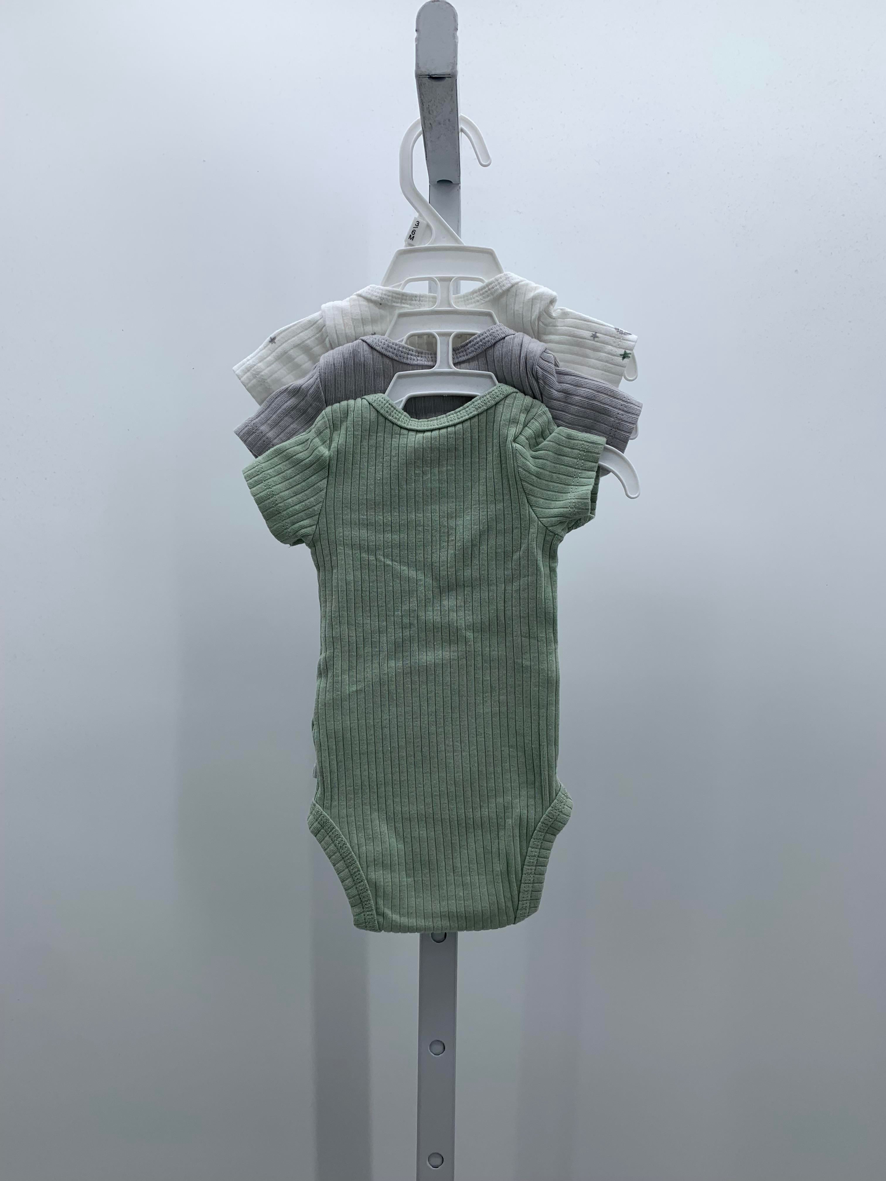 THREE RIBBED SHORT SLV BODY SUIT