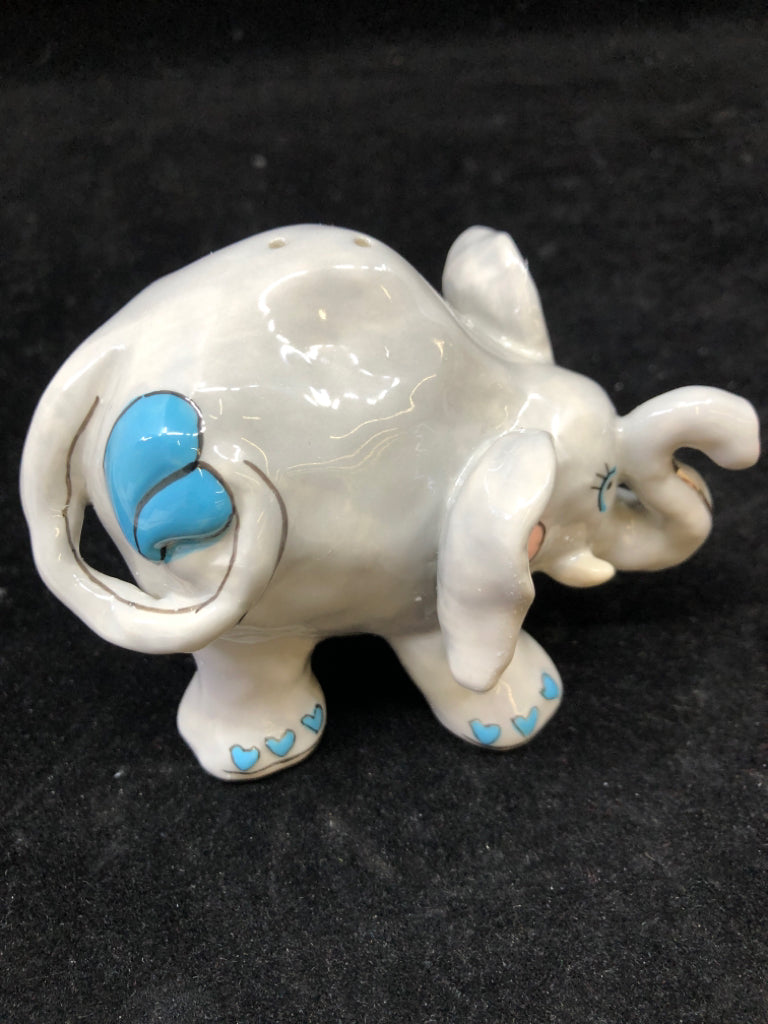 ELEPHANT SALT & PEPPER SHAKERS IN BOX HEATHER GOLDMINE.