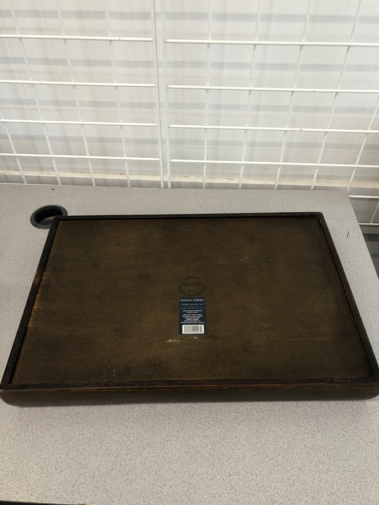 RECTANGLE WOOD SERVING TRAY THOMAS O'BRIEN.