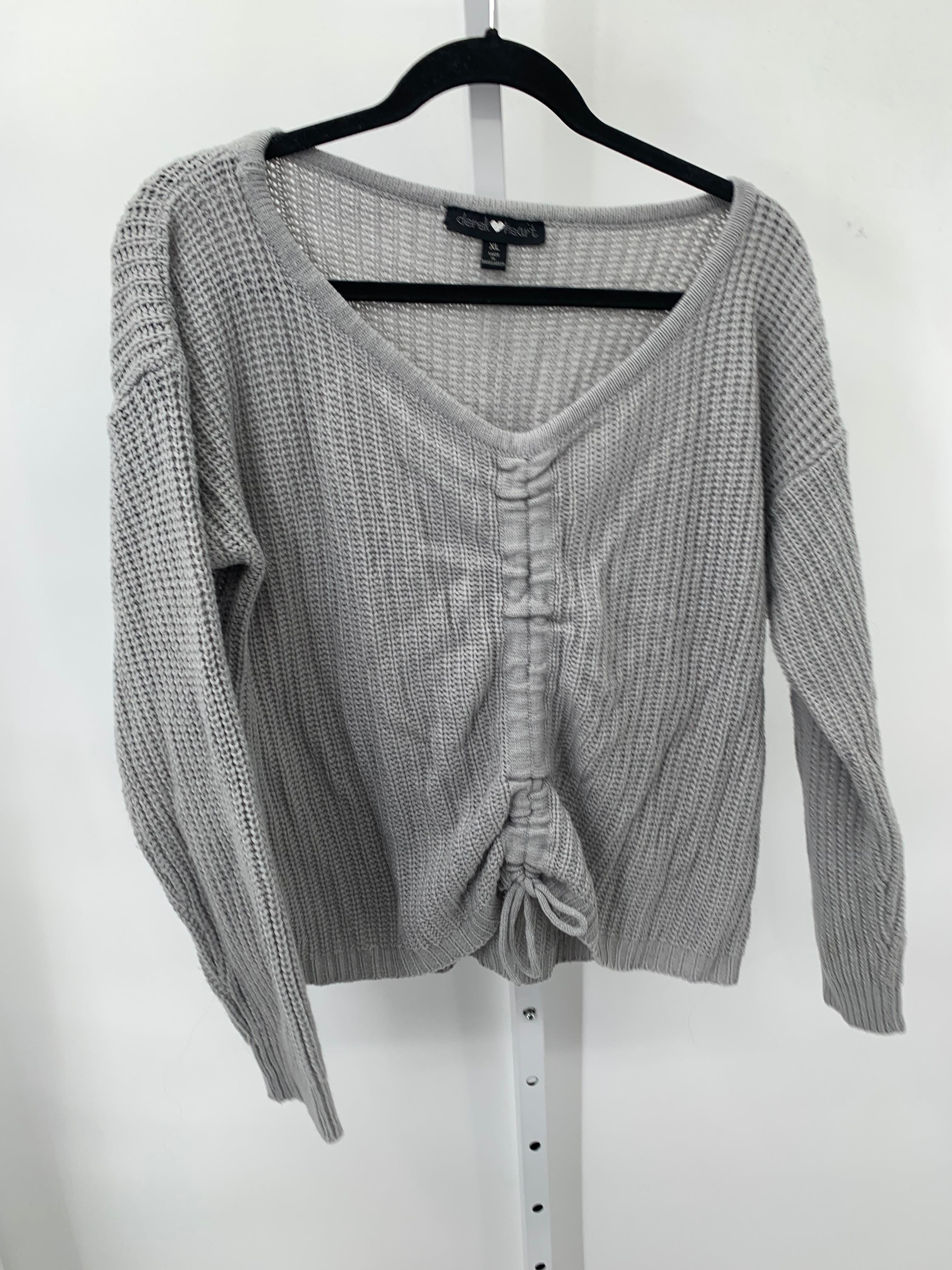Derek Heart Size Extra Large Juniors Long Sleeve Sweater