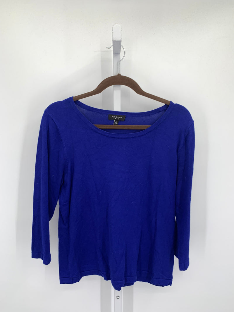 Spense Size Medium Misses 3/4 Sleeve Sweater