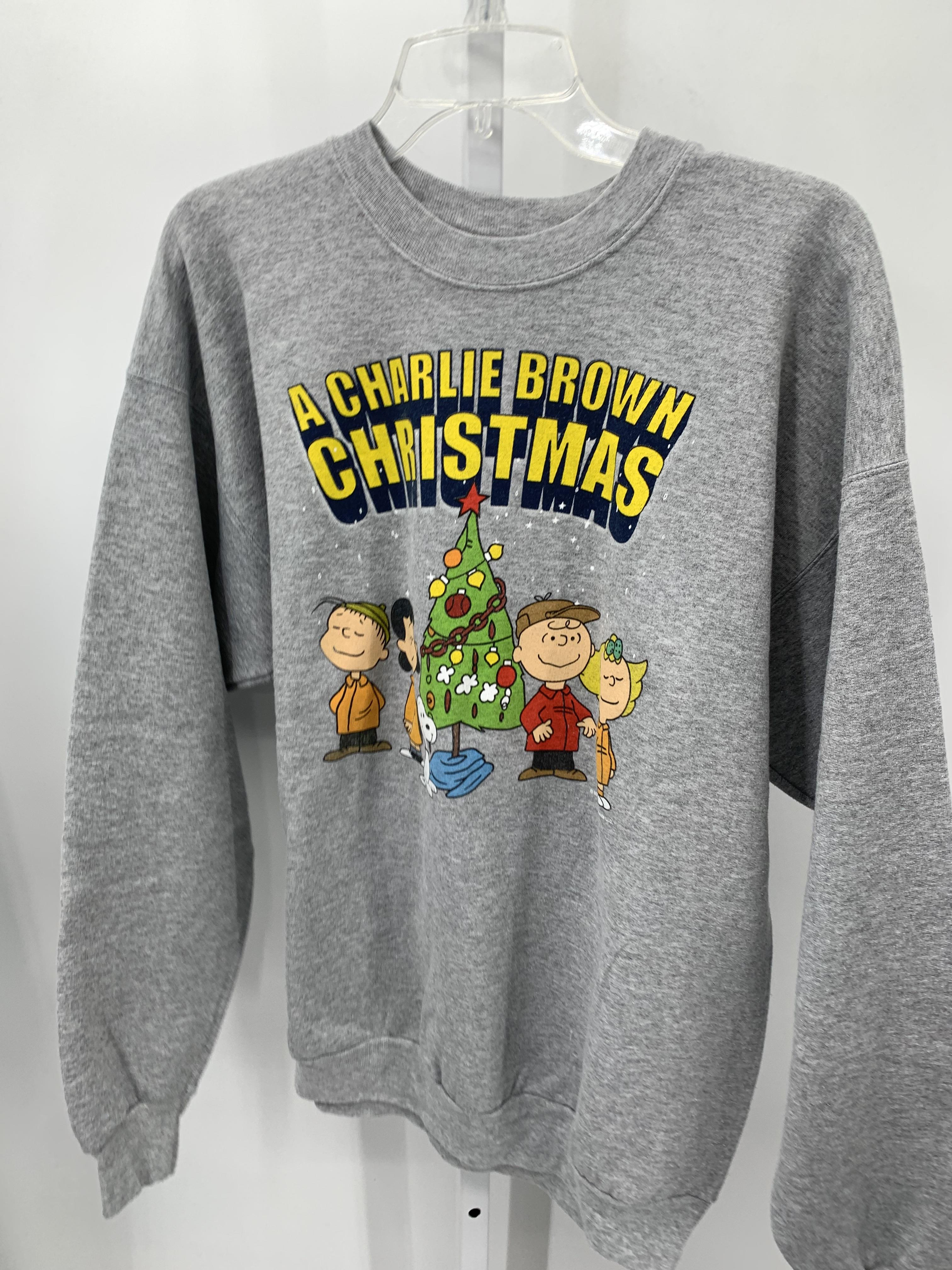 LONG SLV SWEAT SHIRT A CHARLIE BROWN XMAS