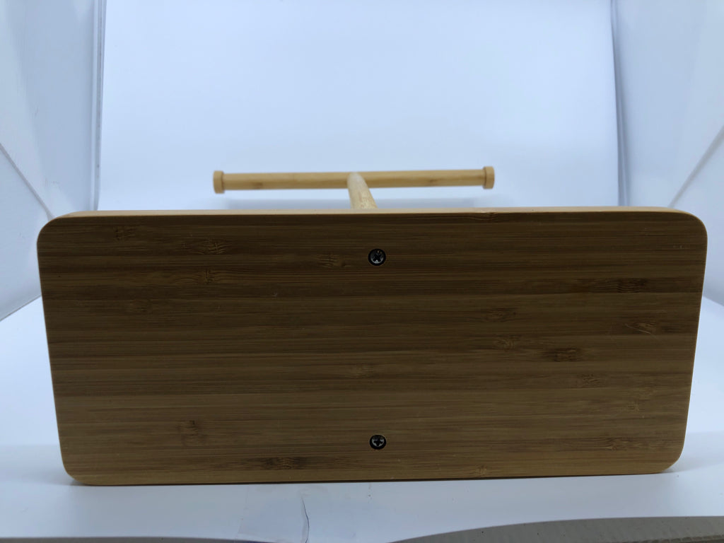 BAMBOO WOOD 2 TIER JEWELRY RACK.
