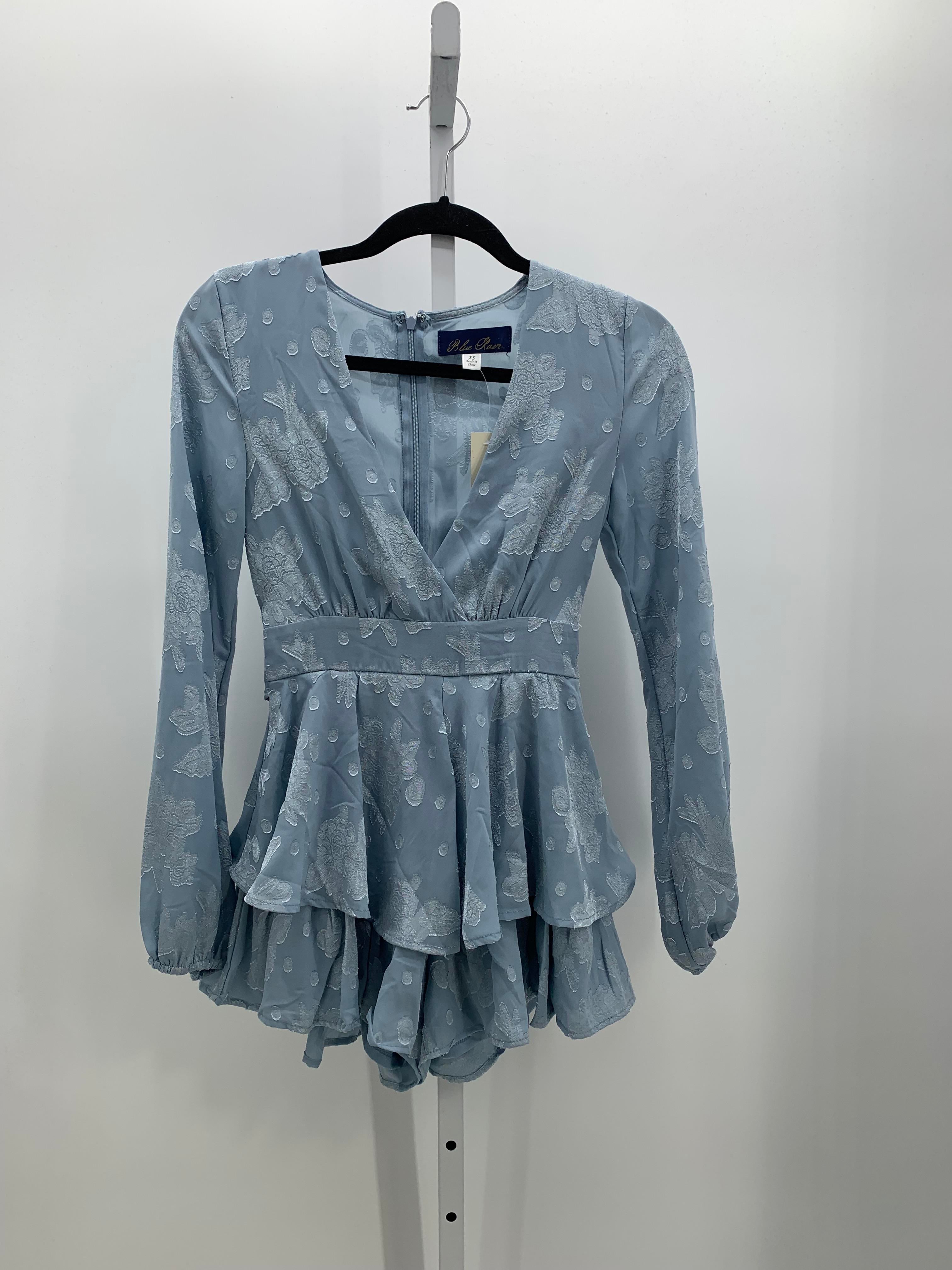 Blue Rain Size X Small Juniors Romper