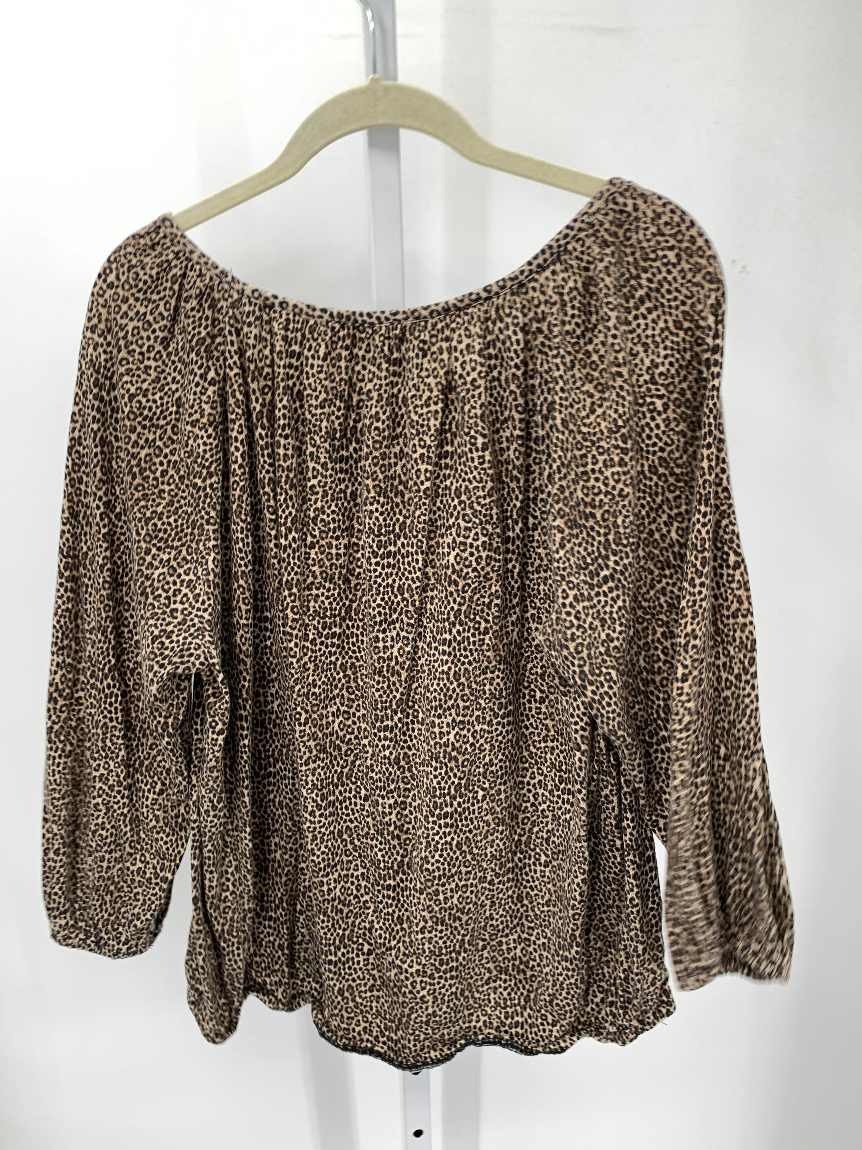 Michael Kors Size Large Misses 3/4 Sleeve Shirt