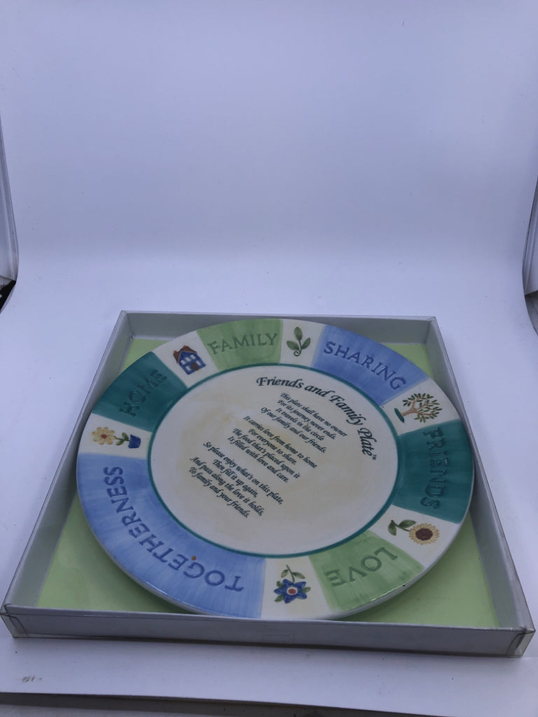 NIP FRIENDS AND FAMILY PLATE.