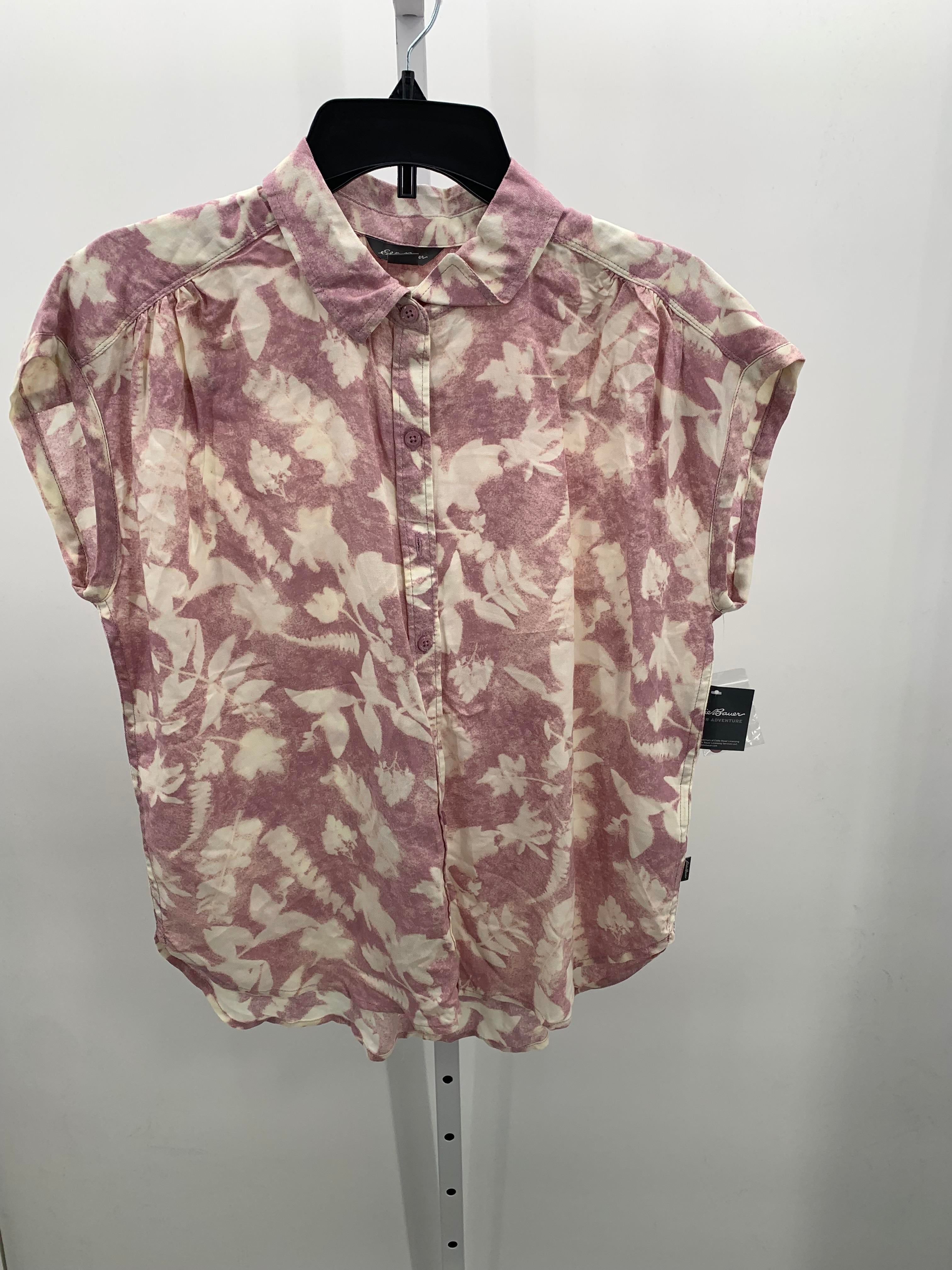 Eddie Bauer Size Small Misses Short Sleeve Shirt