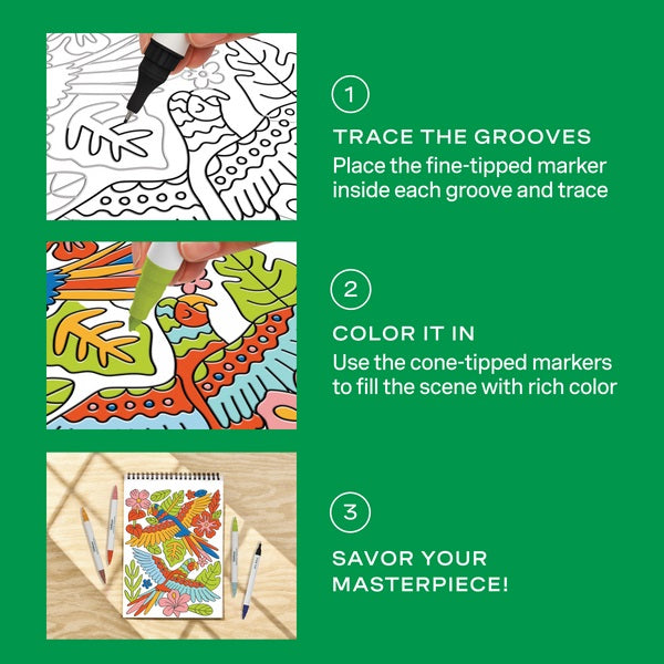 FlowArt®: Trace-By-Groove, Jungle Oasis
