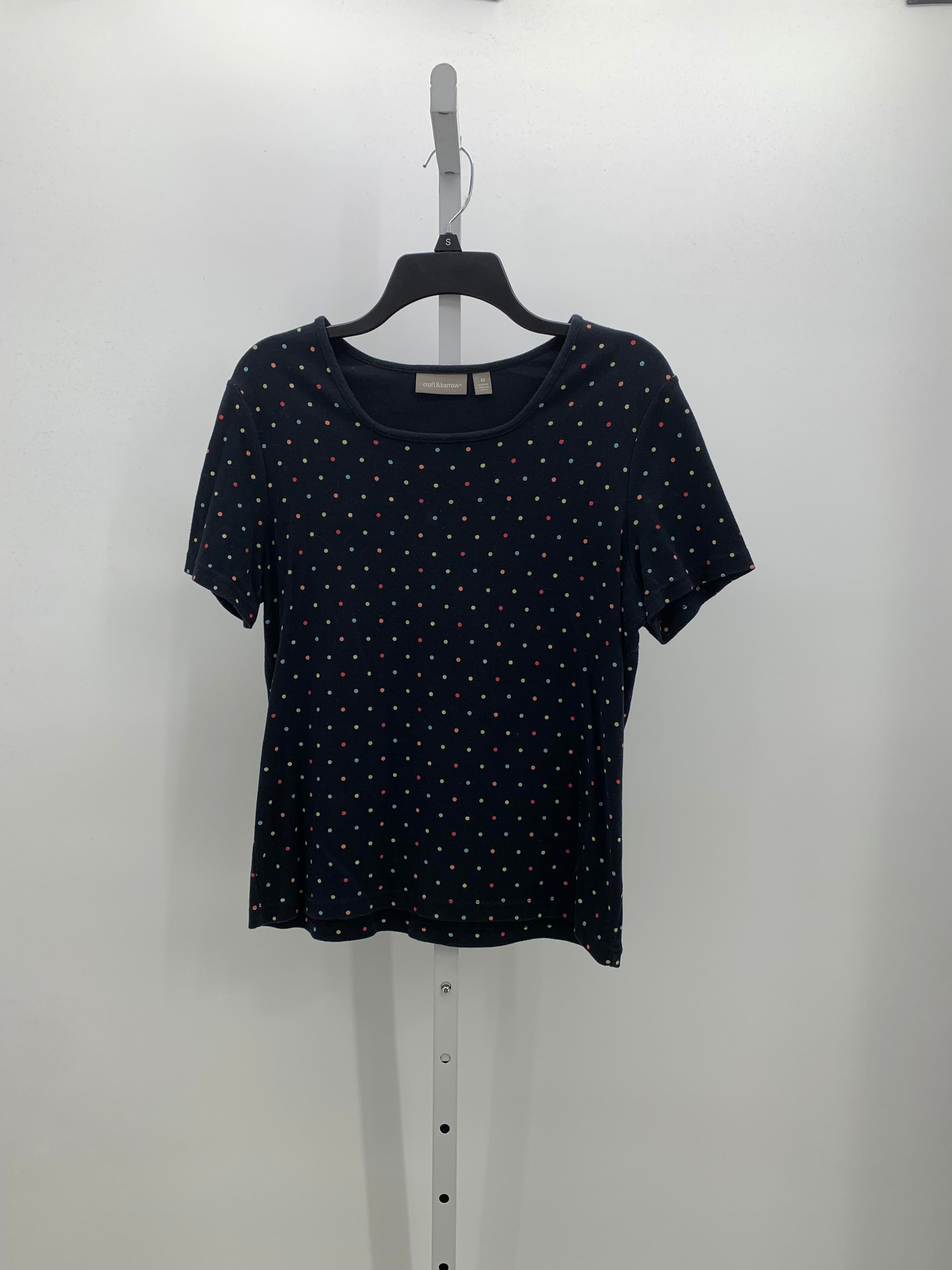 Croft & Barrow Size Medium Misses Short Sleeve Shirt