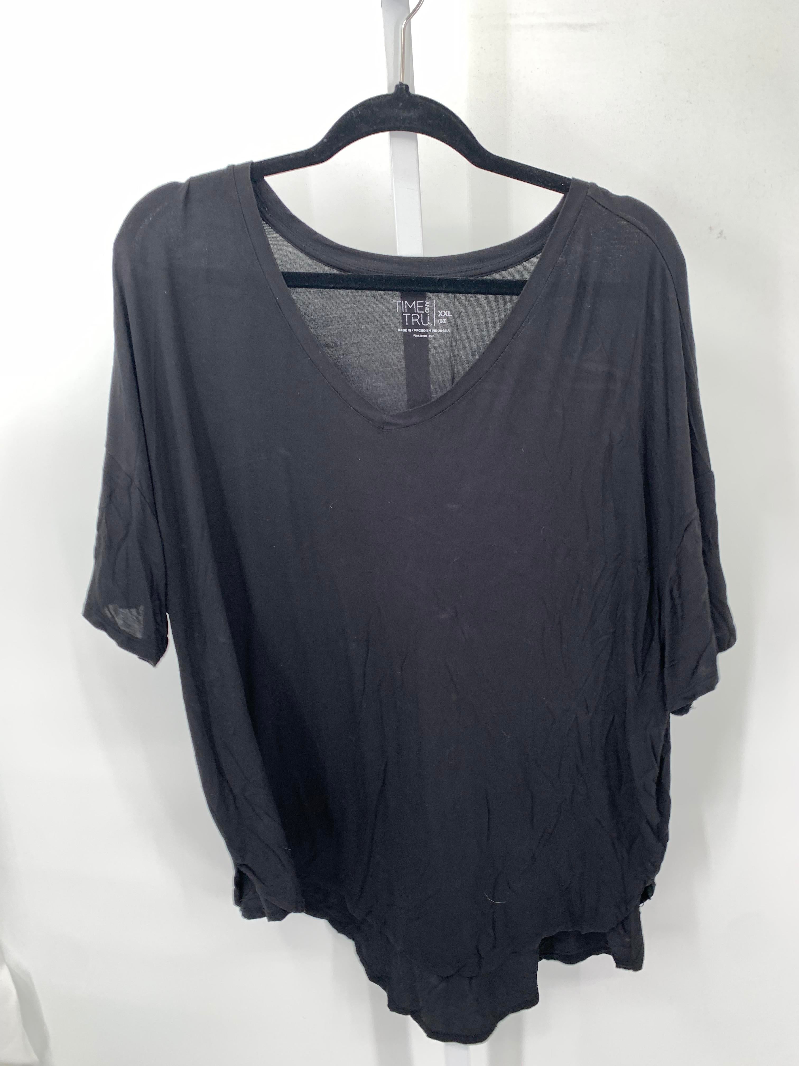 Time and Tru Size XXL Misses Short Sleeve Shirt