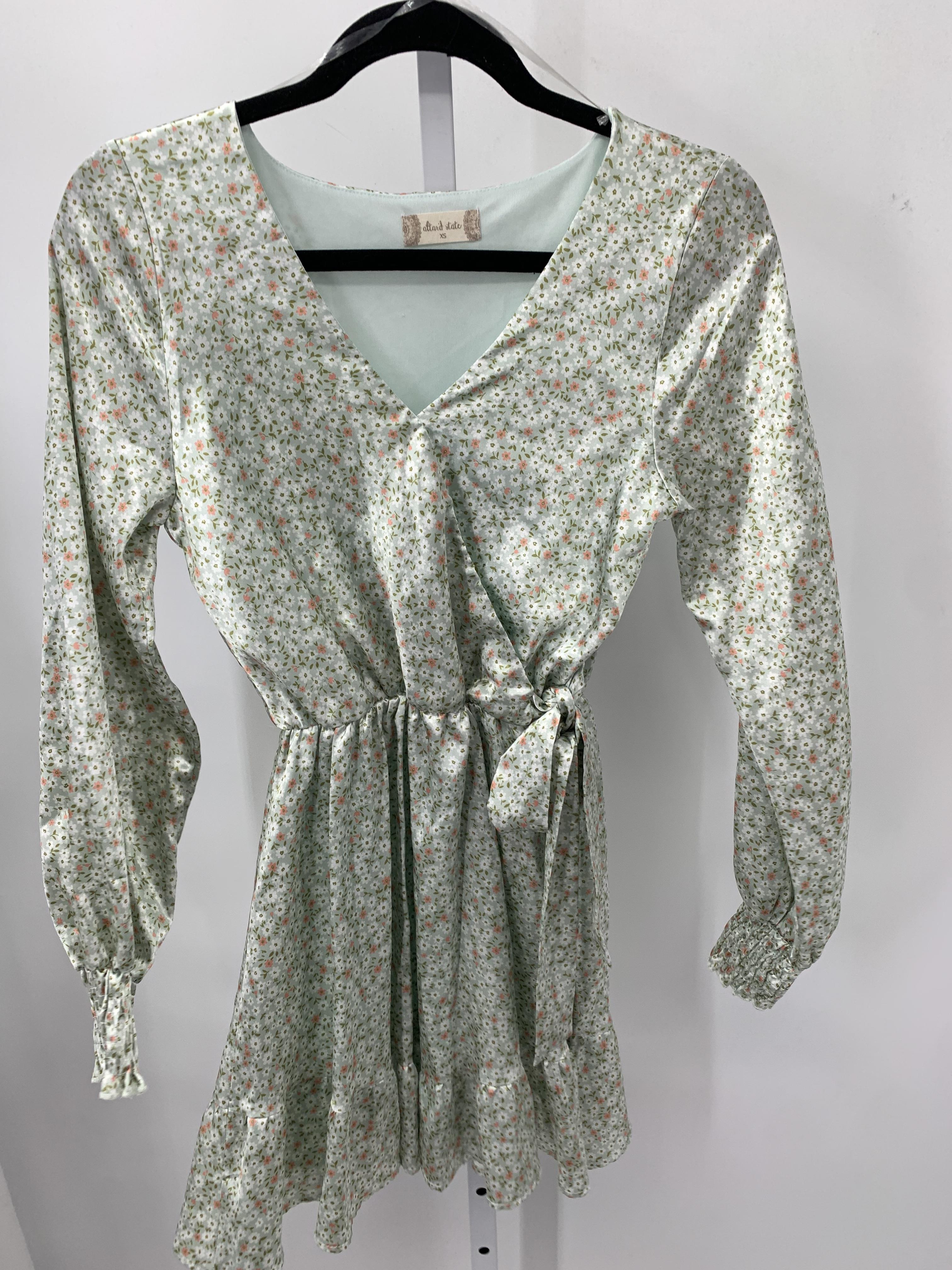 Size X Small Juniors Long Sleeve Dress