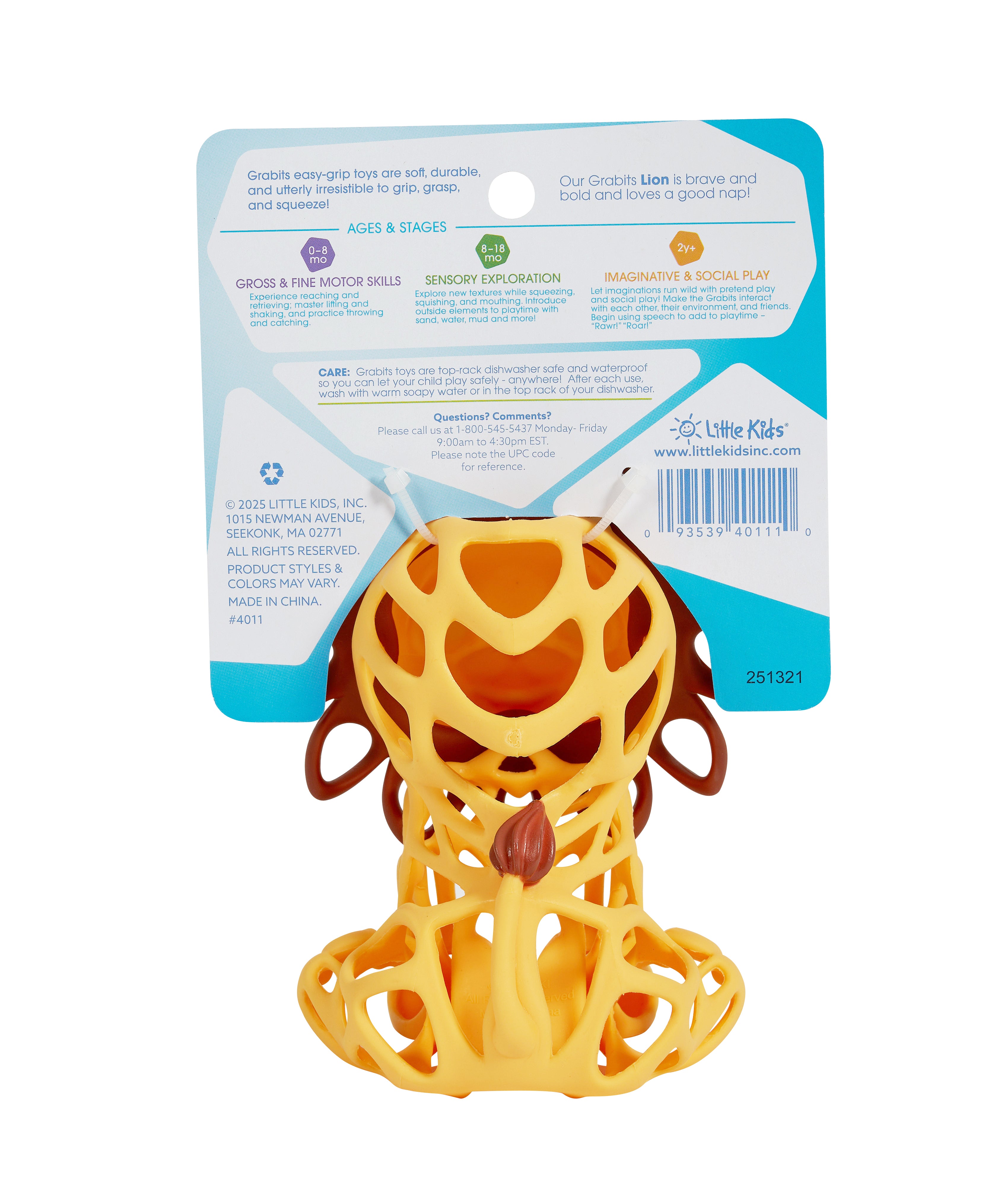 GRABITS GRIPIMALS Lion - New