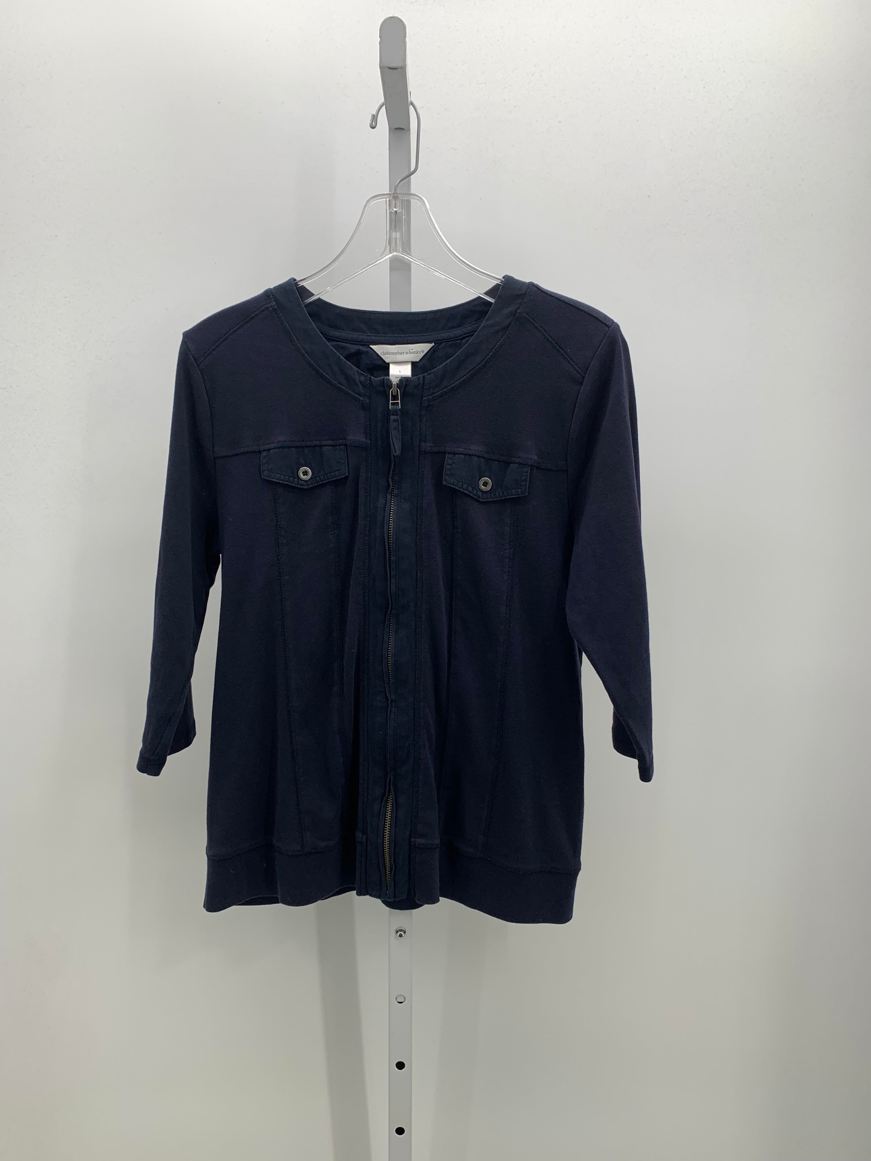 Christopher & Banks Size Large Misses Sweat Jacket