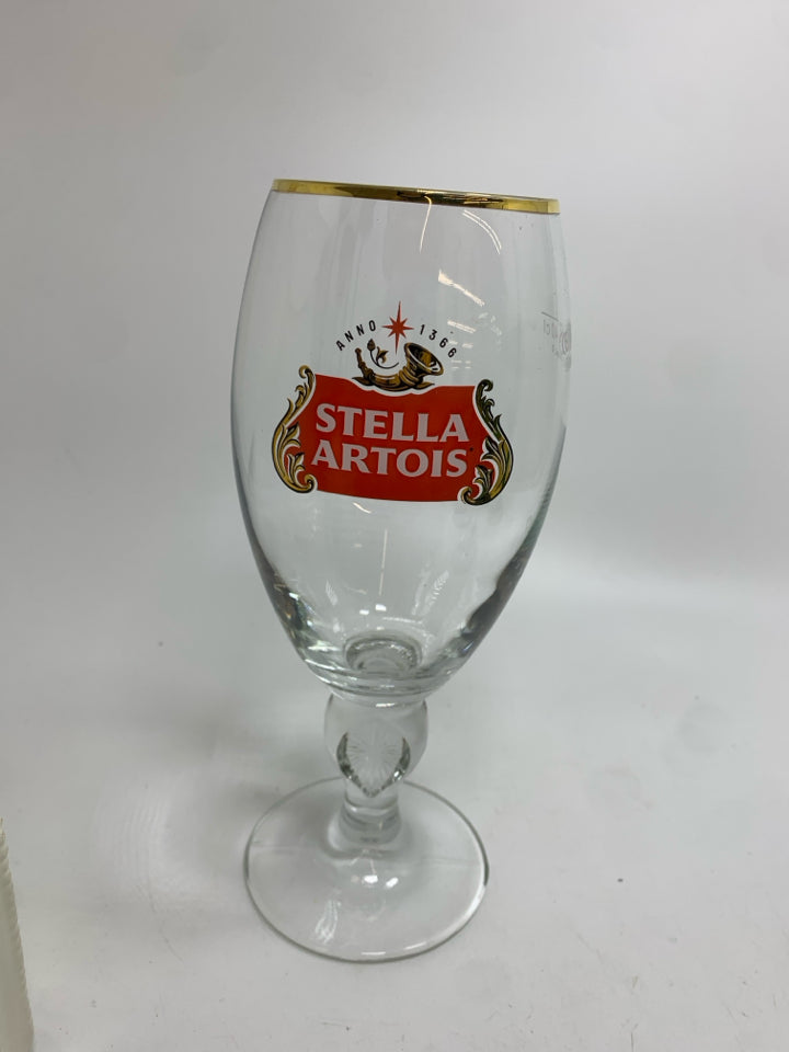 STELLA ARTOIS CHALICE GLASS.