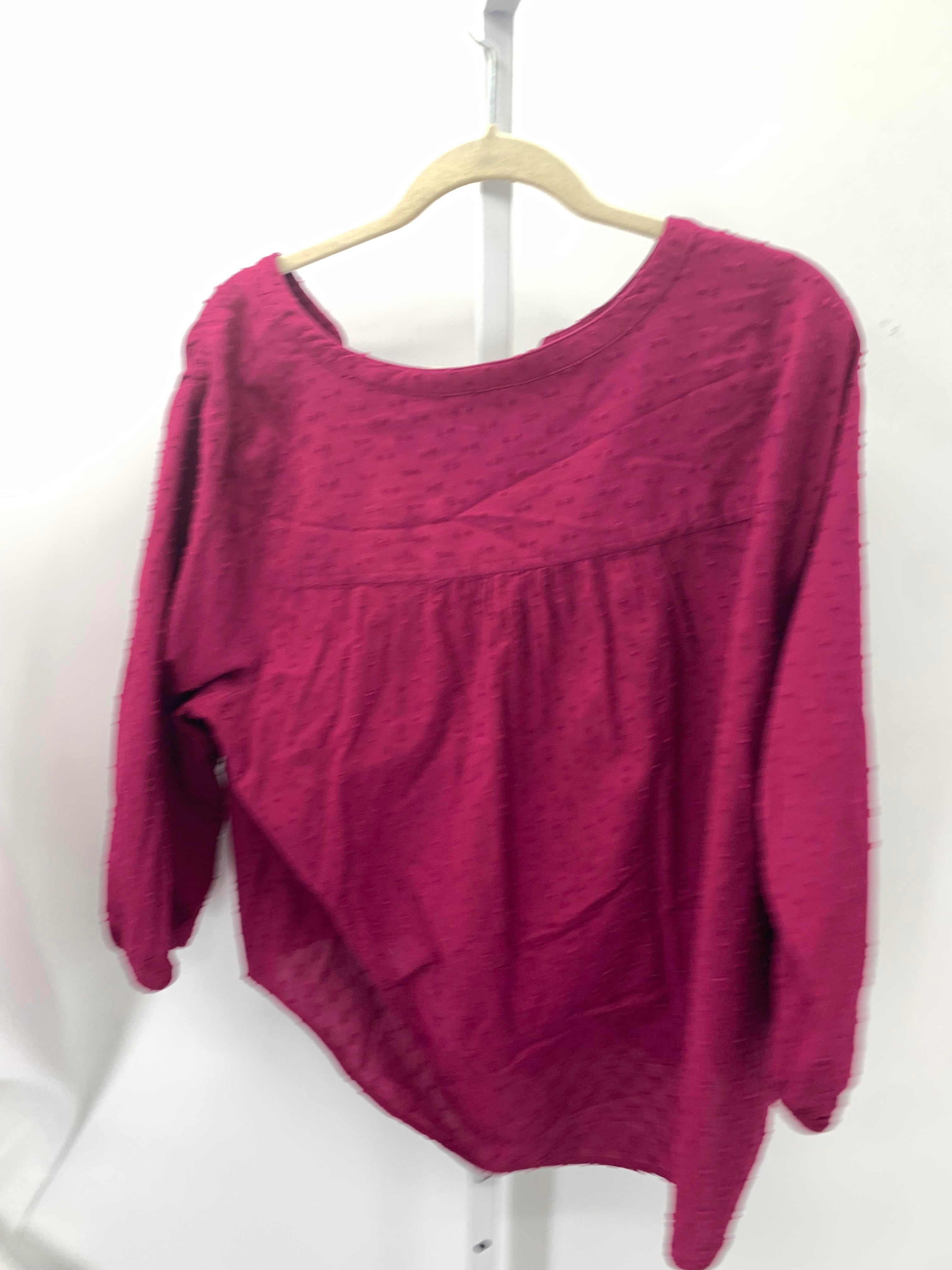 Croft & Barrow Size X Large Petite Petite 3/4 Sleeve Shirt