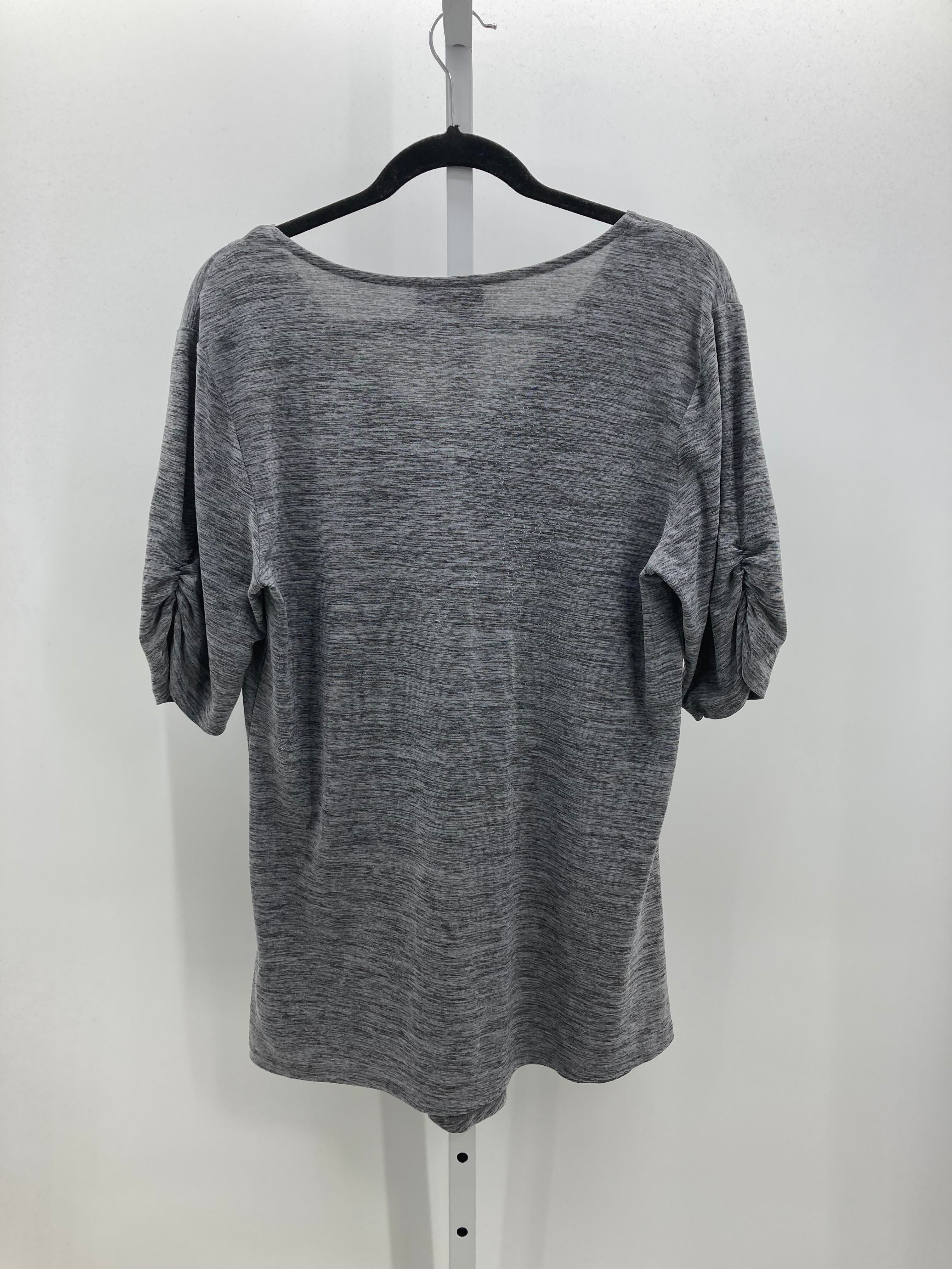 Ab Studio Size Extra Large Misses Short Sleeve Shirt
