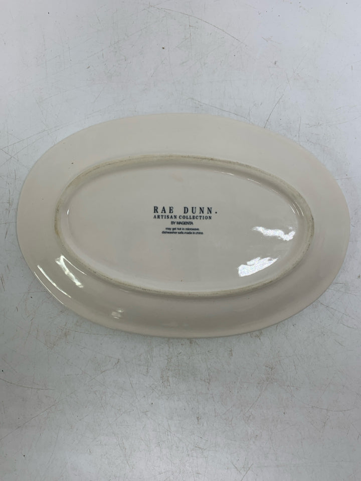 SMALL OVAL NIBBLE PLATE.