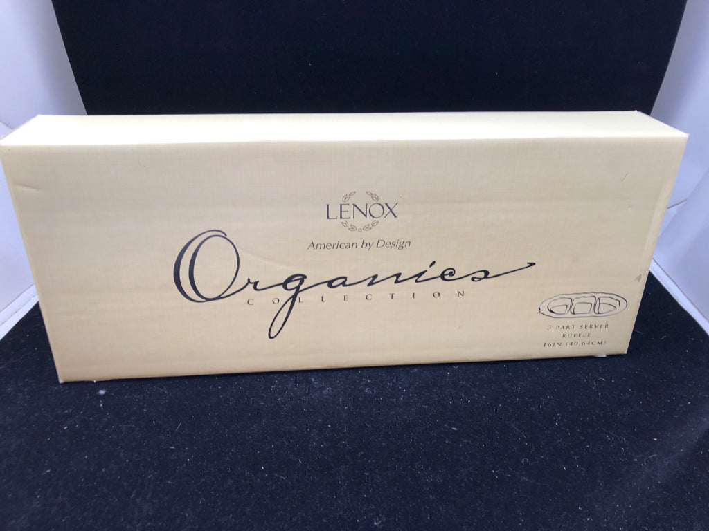 NIB LENOX 3 PART SERVER- RUFFLE.