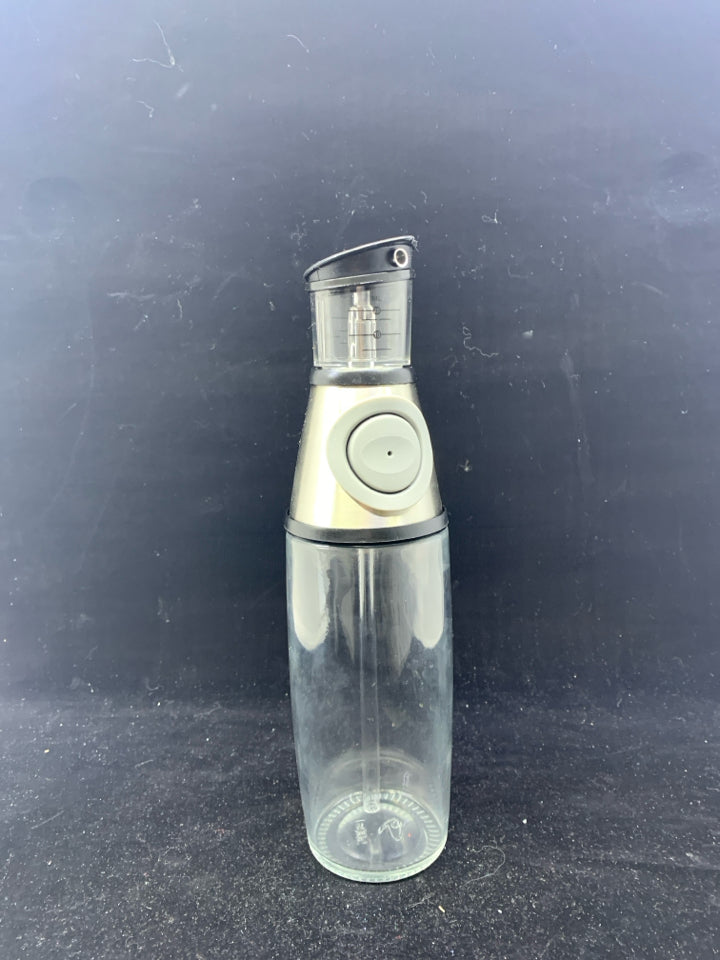 GLASS OIL DISPENSER.